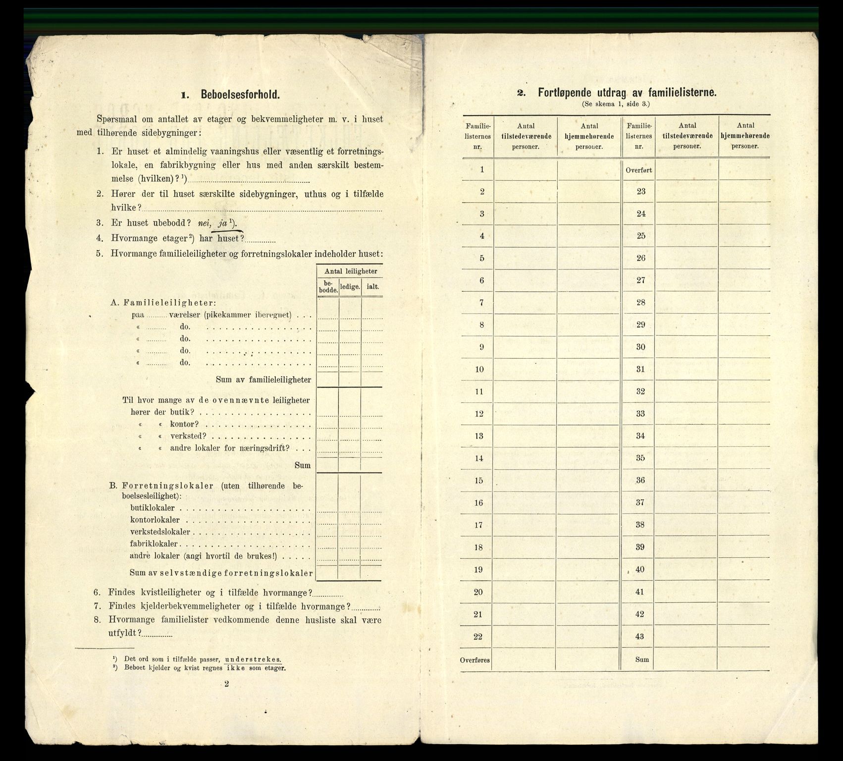 RA, 1910 census for Lillesand, 1910, p. 17