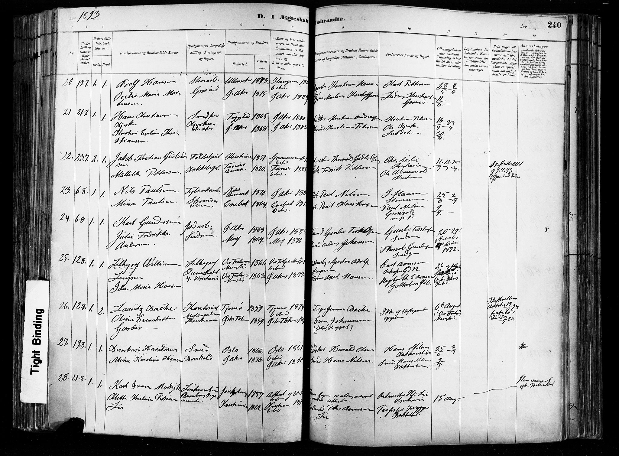 Østre Aker prestekontor Kirkebøker, AV/SAO-A-10840/F/Fa/L0008: Parish register (official) no. I 8, 1883-1894, p. 240