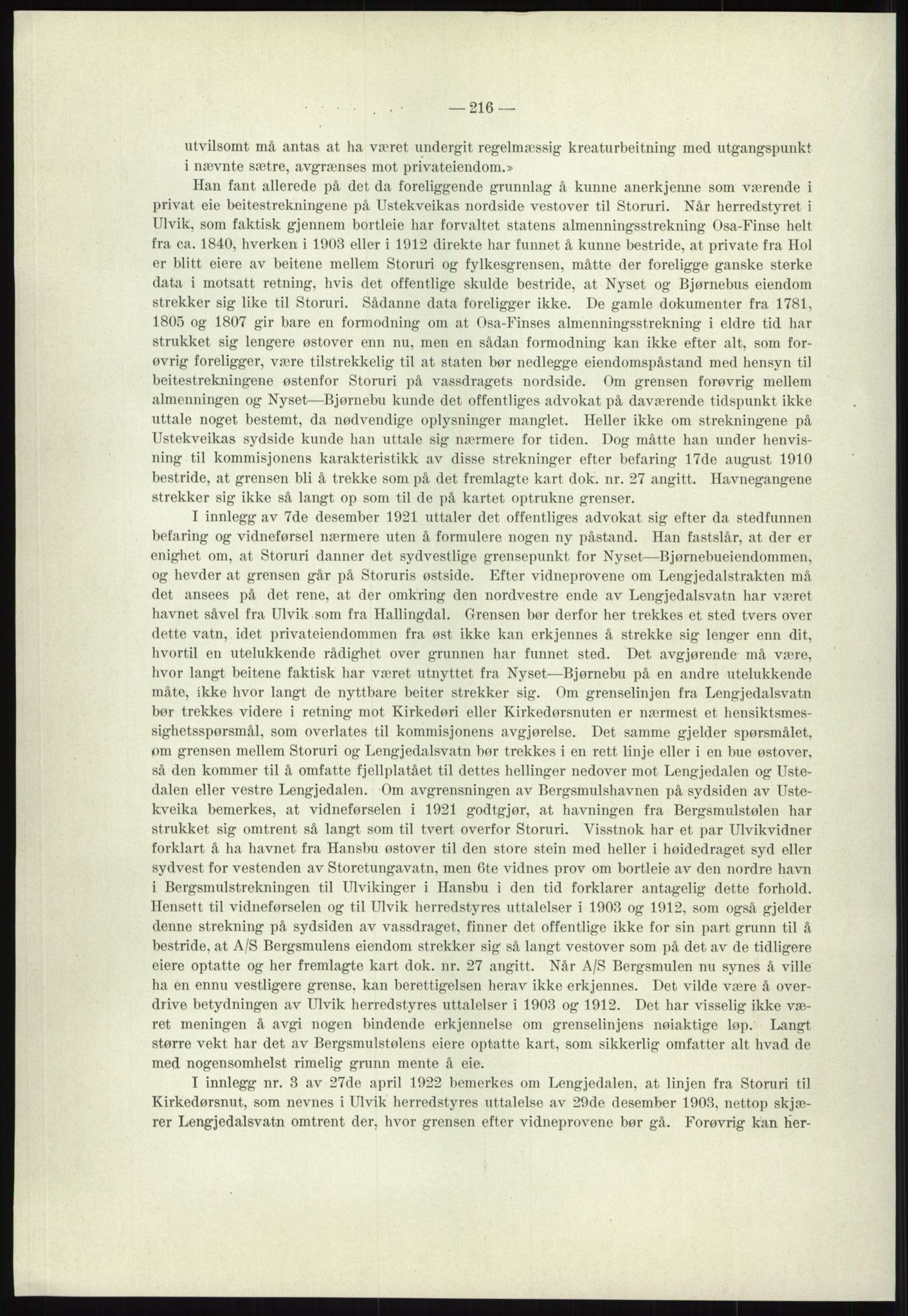 Høyfjellskommisjonen, AV/RA-S-1546/X/Xa/L0001: Nr. 1-33, 1909-1953, p. 822