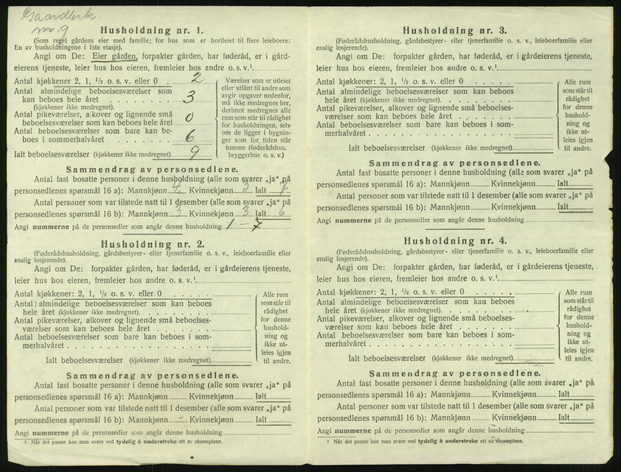 SAT, 1920 census for Tingvoll, 1920, p. 475