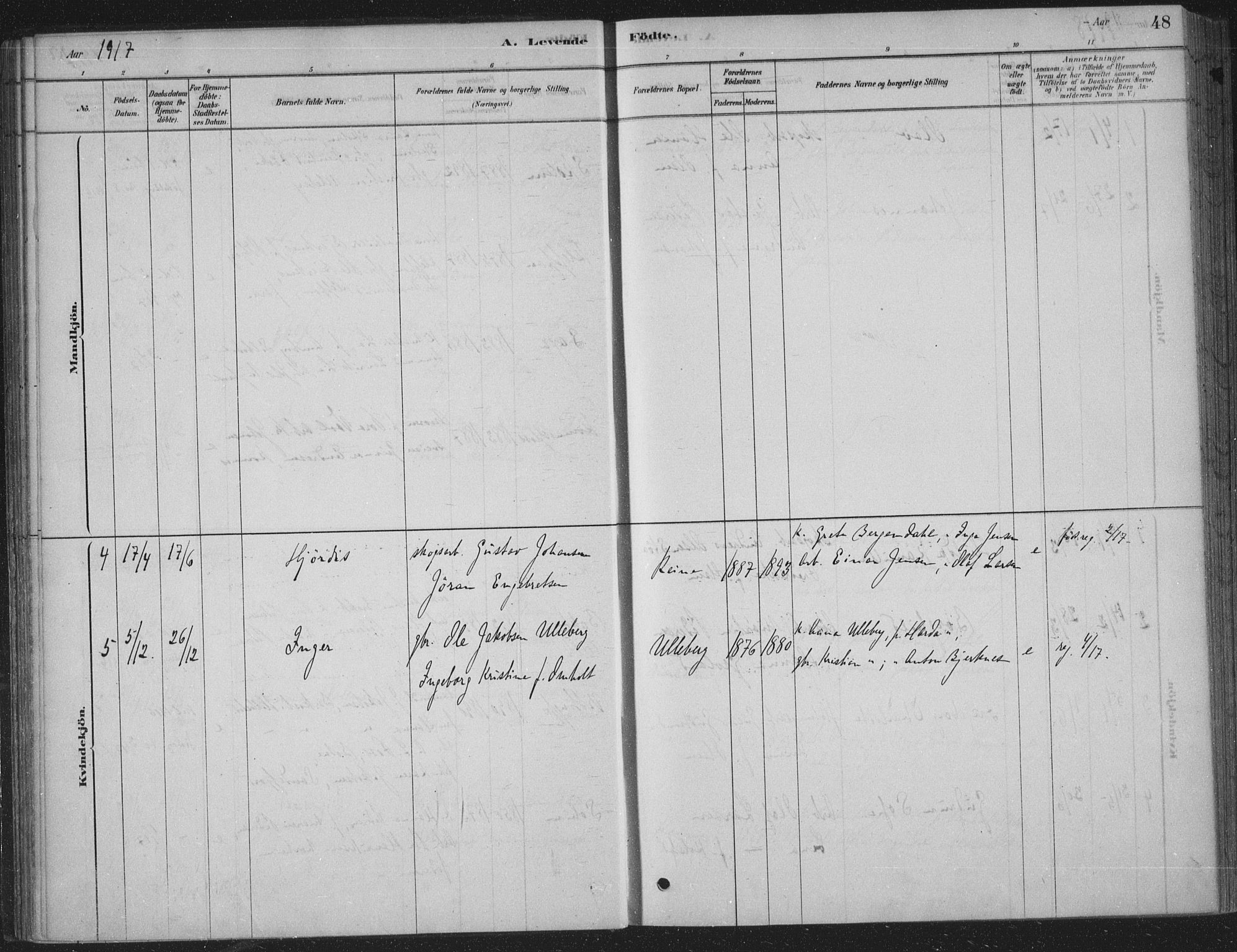 Sandsvær kirkebøker, AV/SAKO-A-244/F/Fe/L0001: Parish register (official) no. V 1, 1878-1936, p. 48