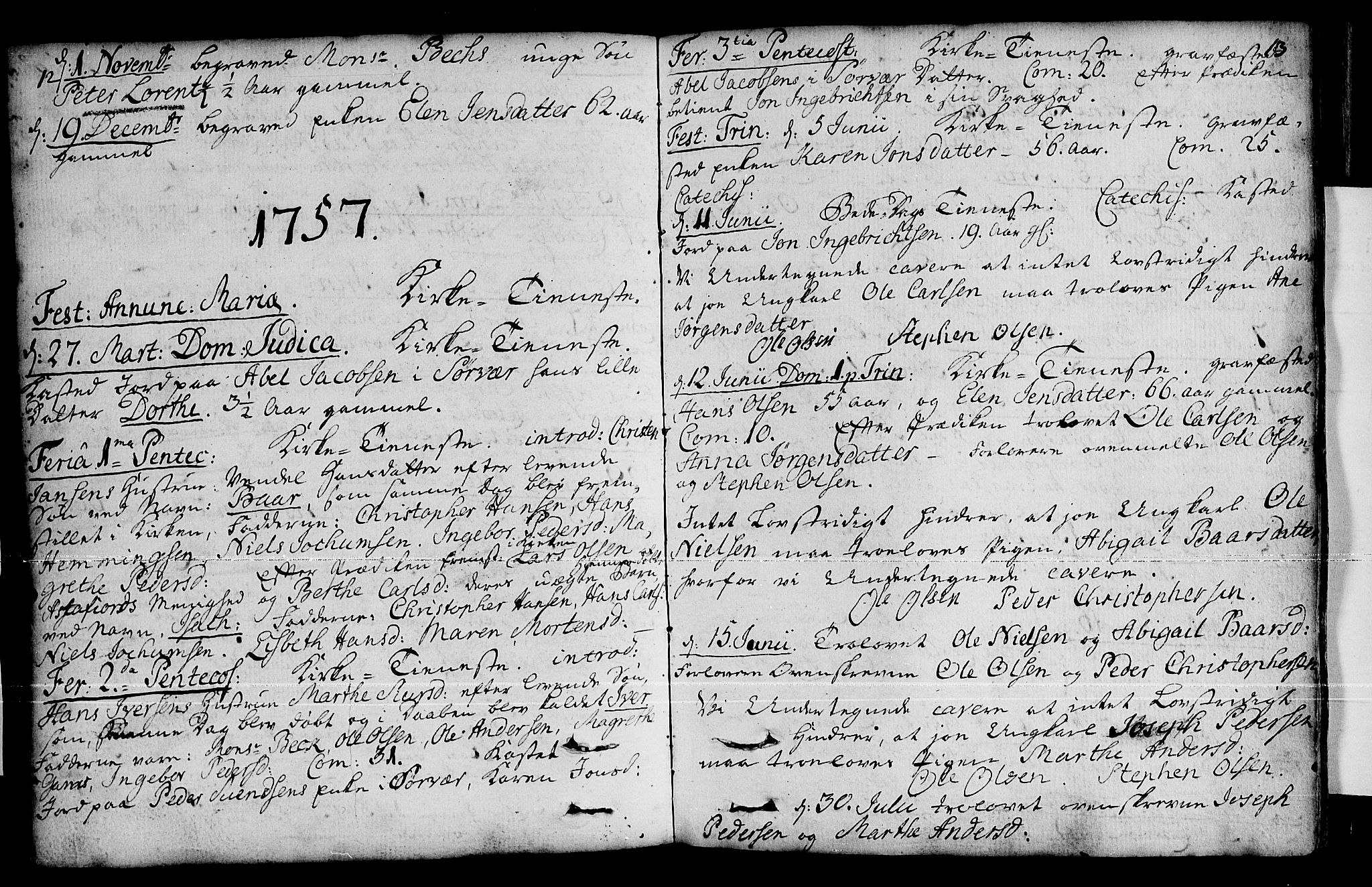 Loppa sokneprestkontor, SATØ/S-1339/H/Ha/L0001kirke: Parish register (official) no. 1 /2, 1753-1784, p. 12-13