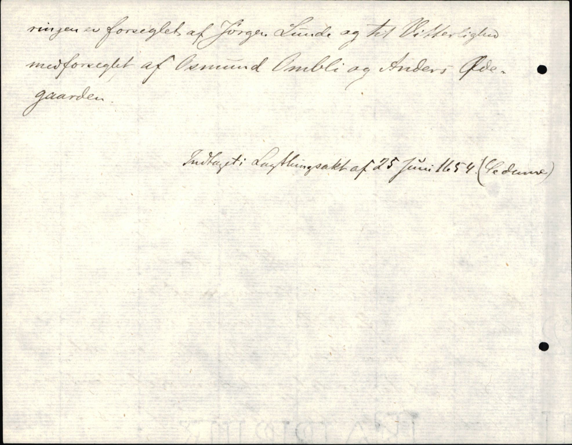 Riksarkivets diplomsamling, AV/RA-EA-5965/F35/F35d/L0004: Innlånte diplomer, seddelregister, 1643-1660, p. 410