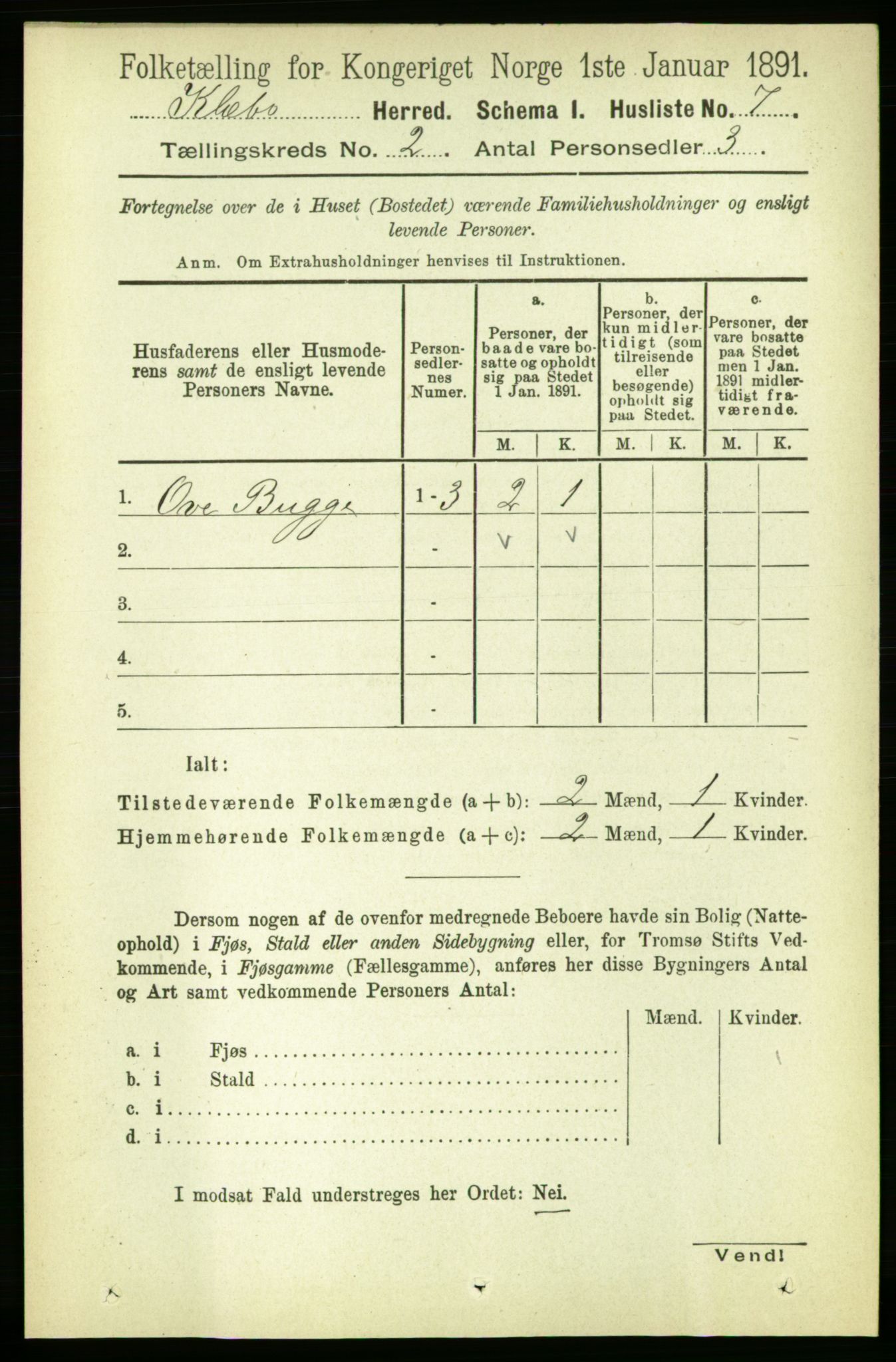 RA, 1891 census for 1662 Klæbu, 1891, p. 194