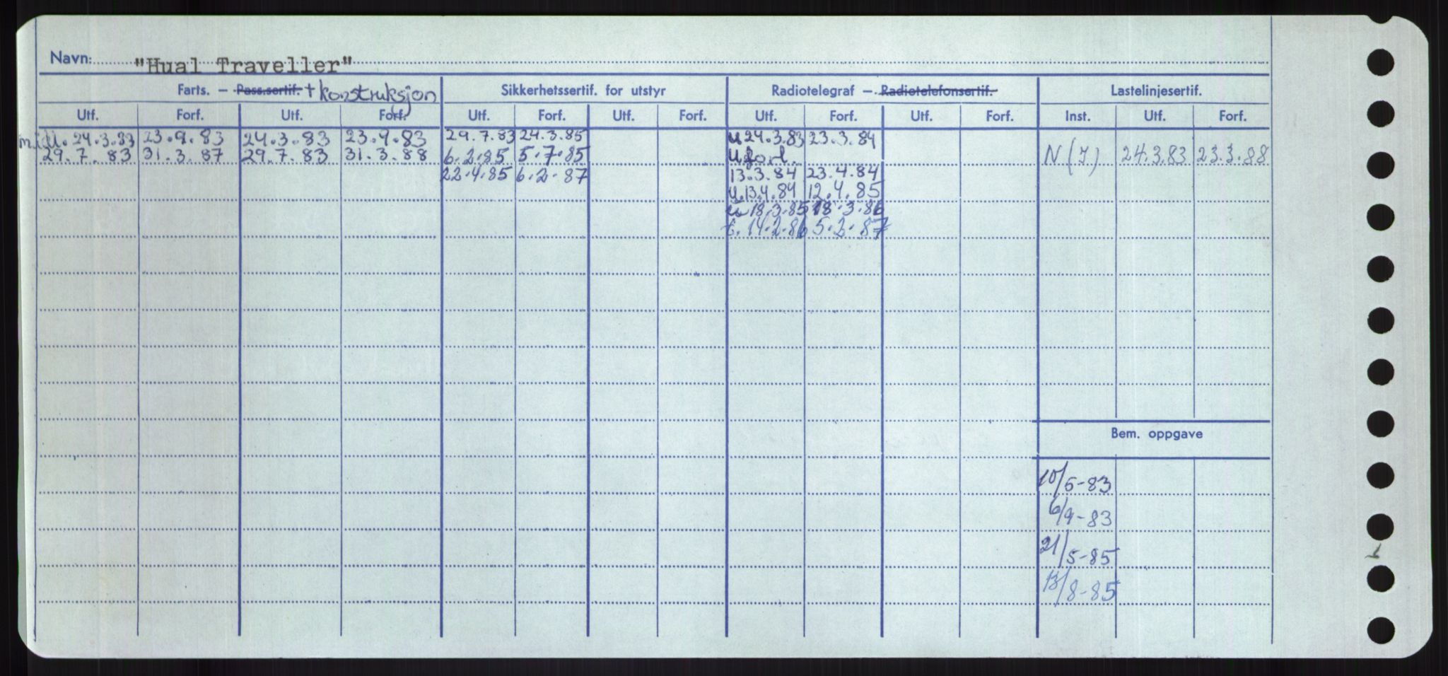 Sjøfartsdirektoratet med forløpere, Skipsmålingen, AV/RA-S-1627/H/Hd/L0017: Fartøy, Holi-Hå, p. 140