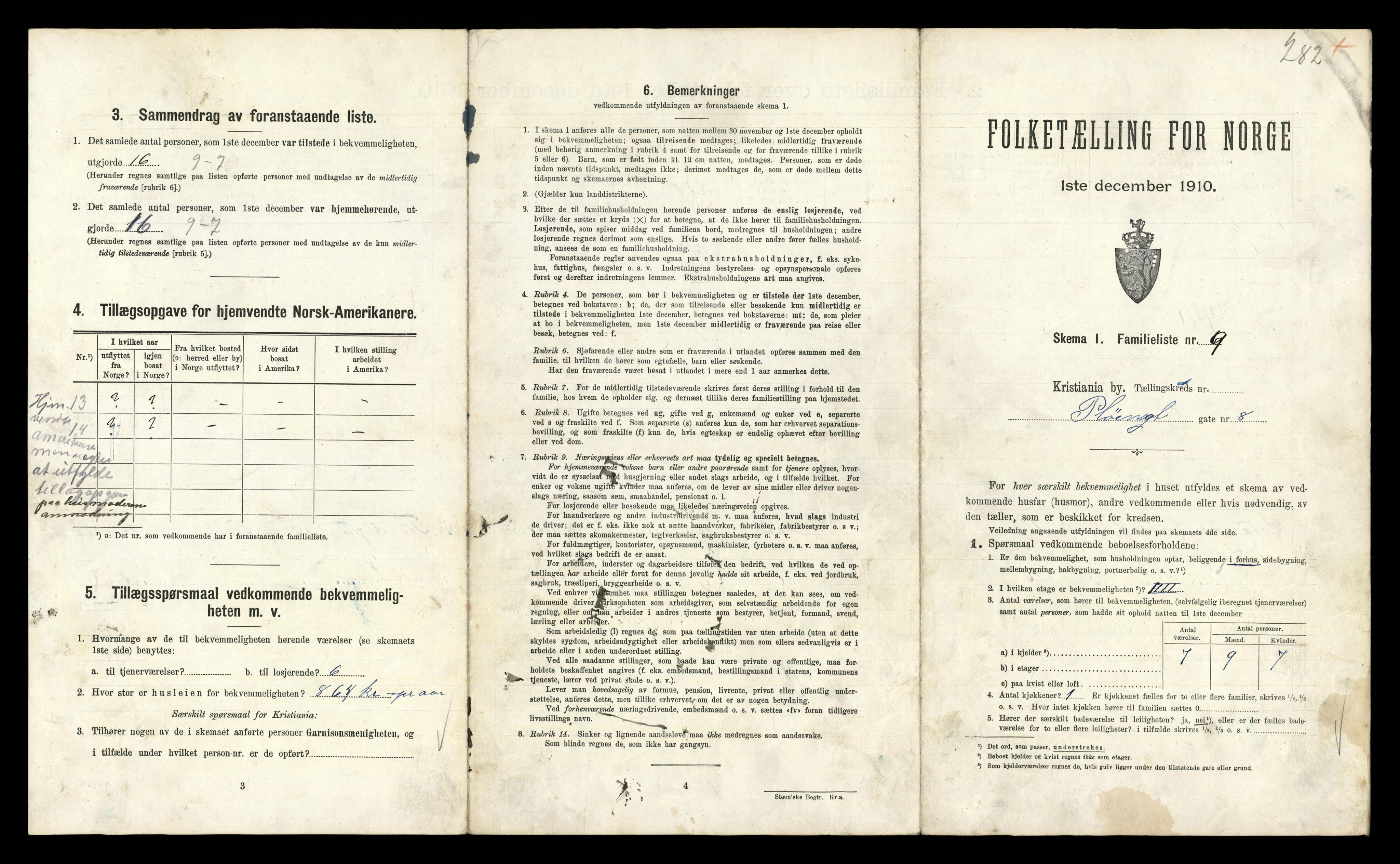 RA, 1910 census for Kristiania, 1910, p. 78489