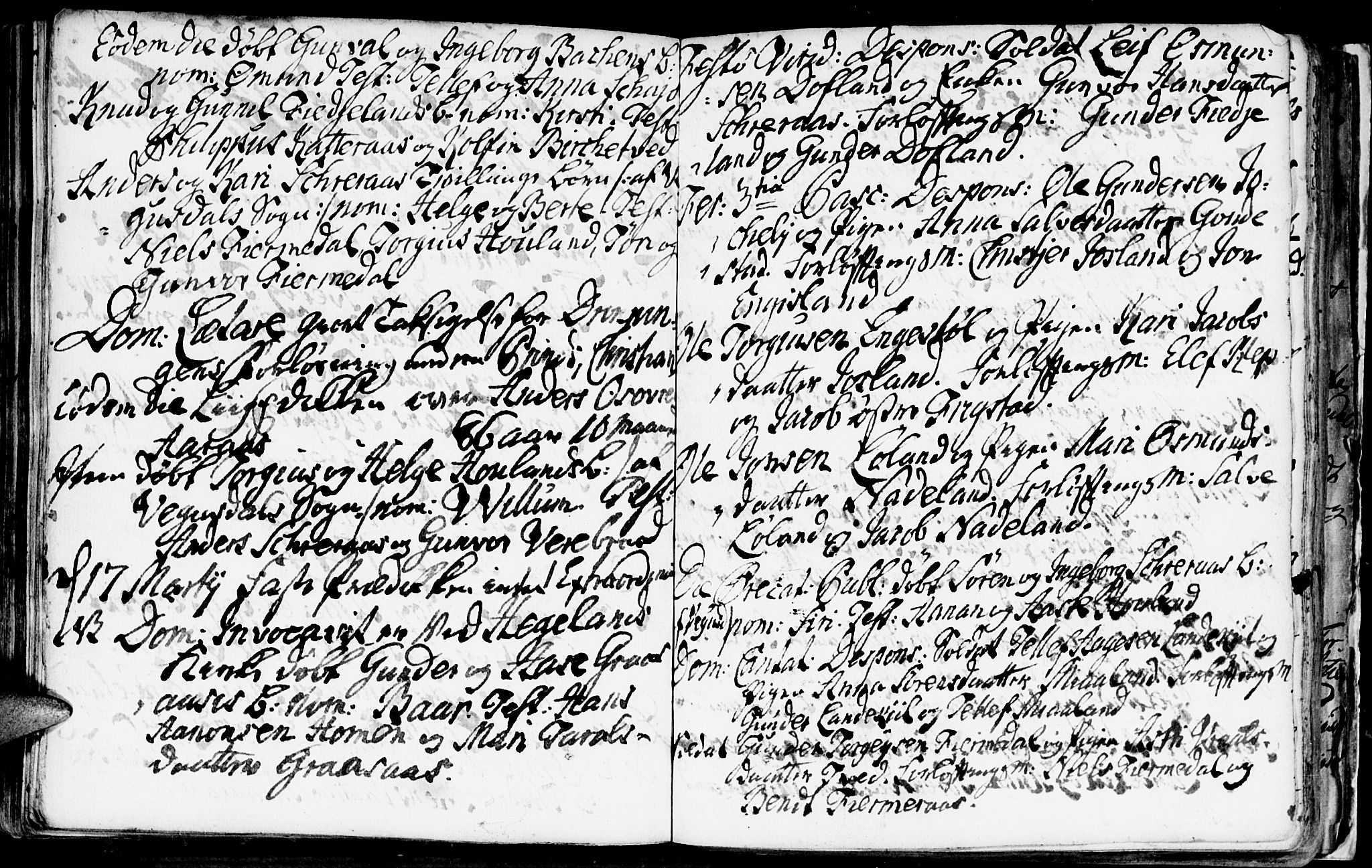 Evje sokneprestkontor, AV/SAK-1111-0008/F/Fa/Fac/L0001: Parish register (official) no. A 1, 1705-1764, p. 261-262