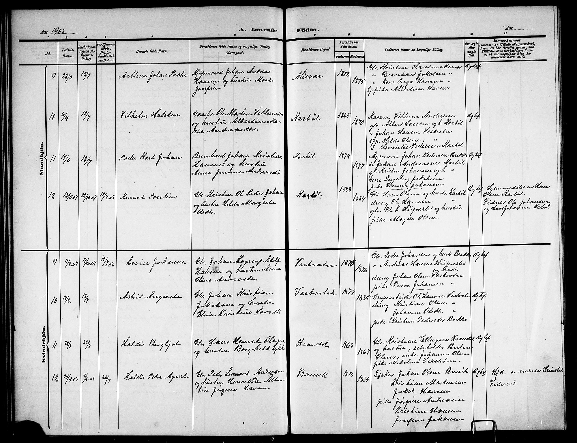 Ministerialprotokoller, klokkerbøker og fødselsregistre - Nordland, AV/SAT-A-1459/852/L0756: Parish register (copy) no. 852C07, 1902-1916