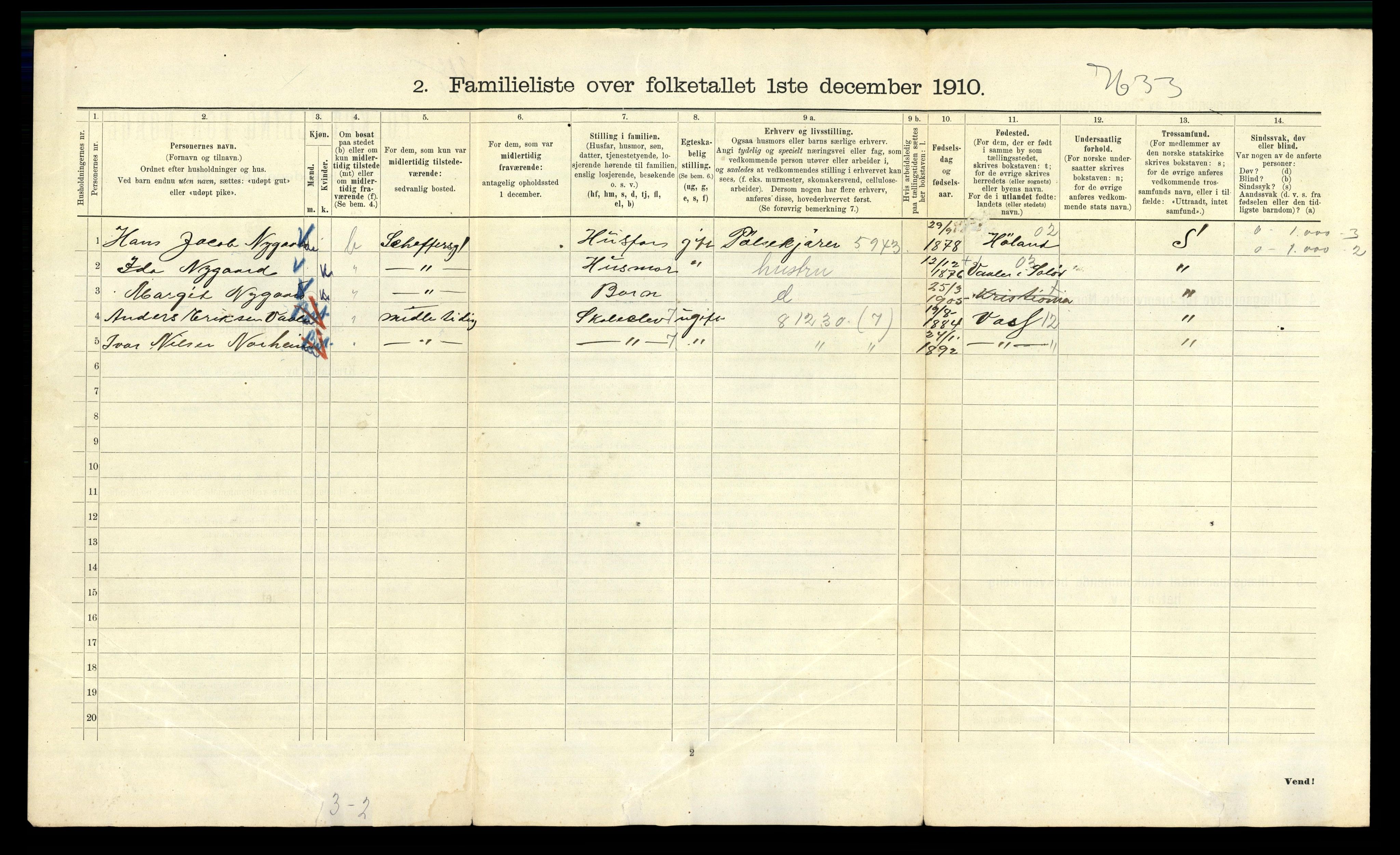 RA, 1910 census for Kristiania, 1910, p. 88770