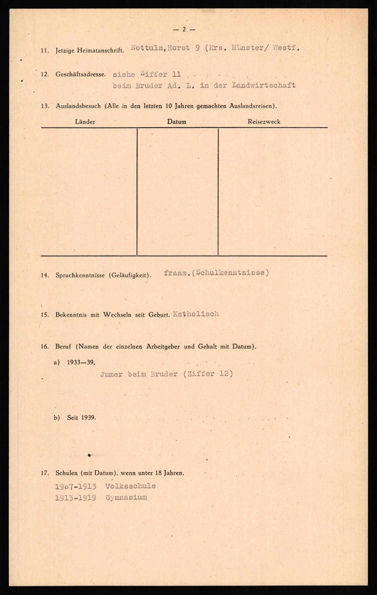 Forsvaret, Forsvarets overkommando II, AV/RA-RAFA-3915/D/Db/L0020: CI Questionaires. Tyske okkupasjonsstyrker i Norge. Tyskere., 1945-1946, p. 289