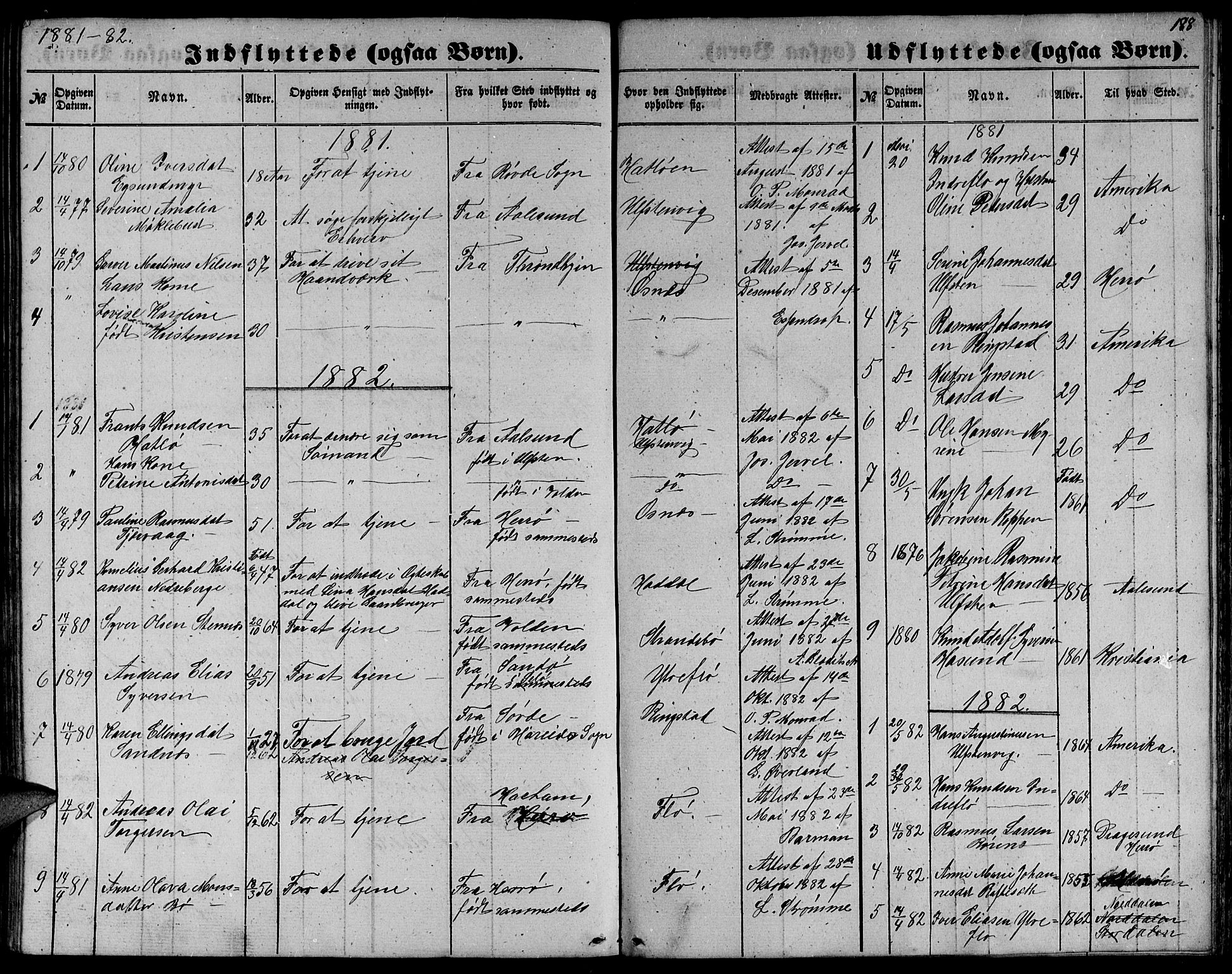 Ministerialprotokoller, klokkerbøker og fødselsregistre - Møre og Romsdal, AV/SAT-A-1454/509/L0111: Parish register (copy) no. 509C01, 1854-1882, p. 188