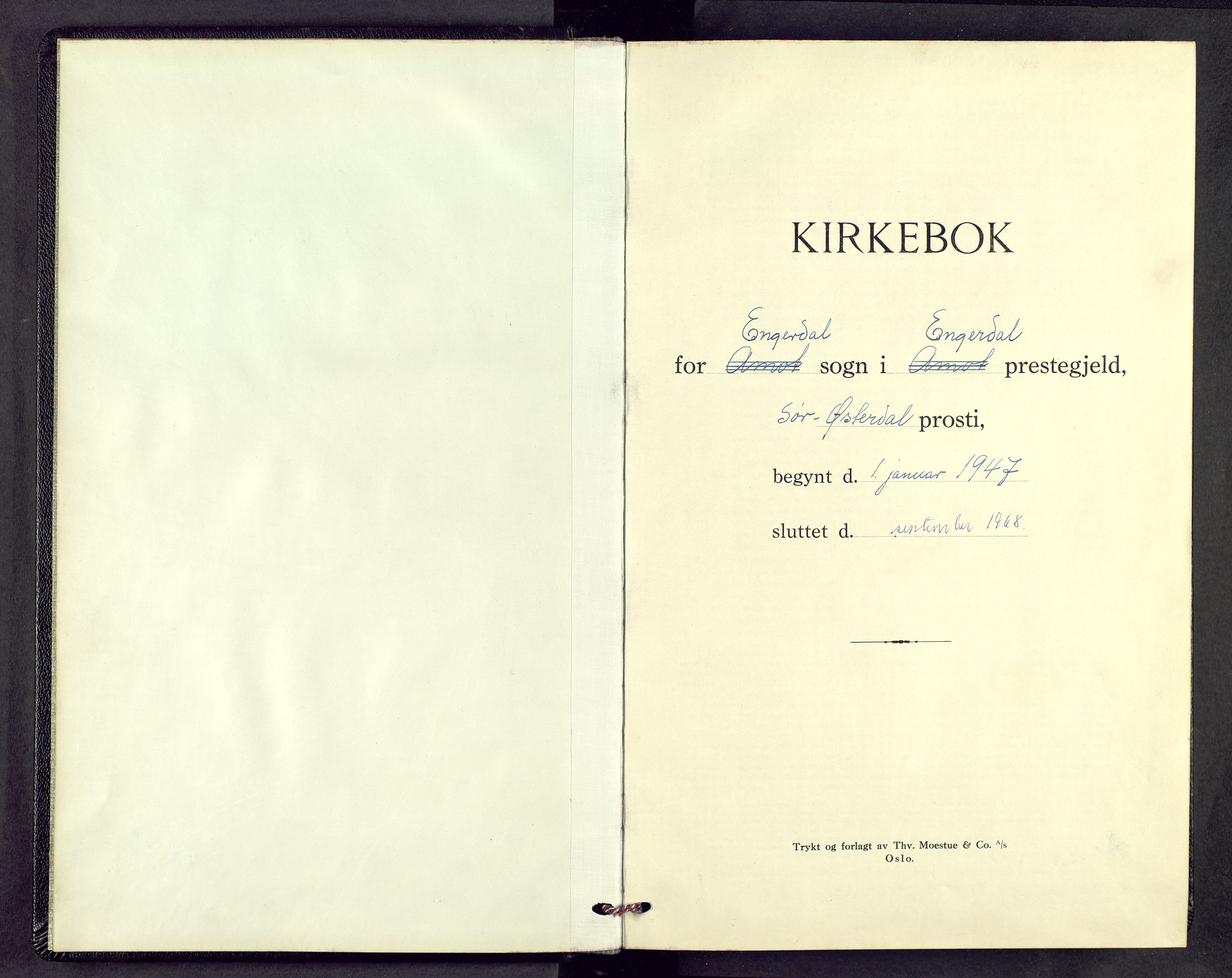 Engerdal prestekontor, SAH/PREST-048/H/Ha/Hab/L0002: Parish register (copy) no. 2, 1941-1958