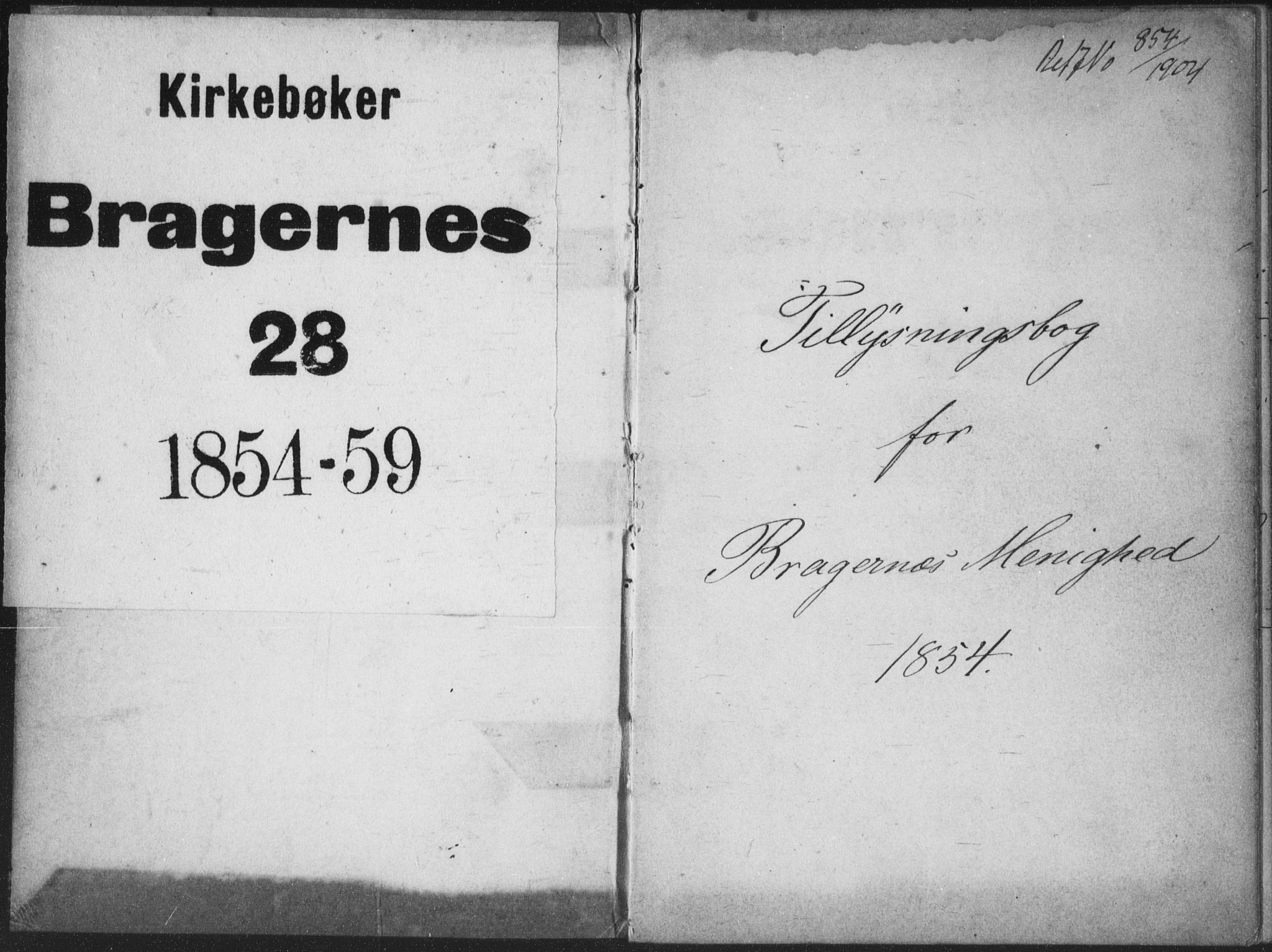 Bragernes kirkebøker, AV/SAKO-A-6/H/Ha/L0003: Banns register no. 3, 1854-1859