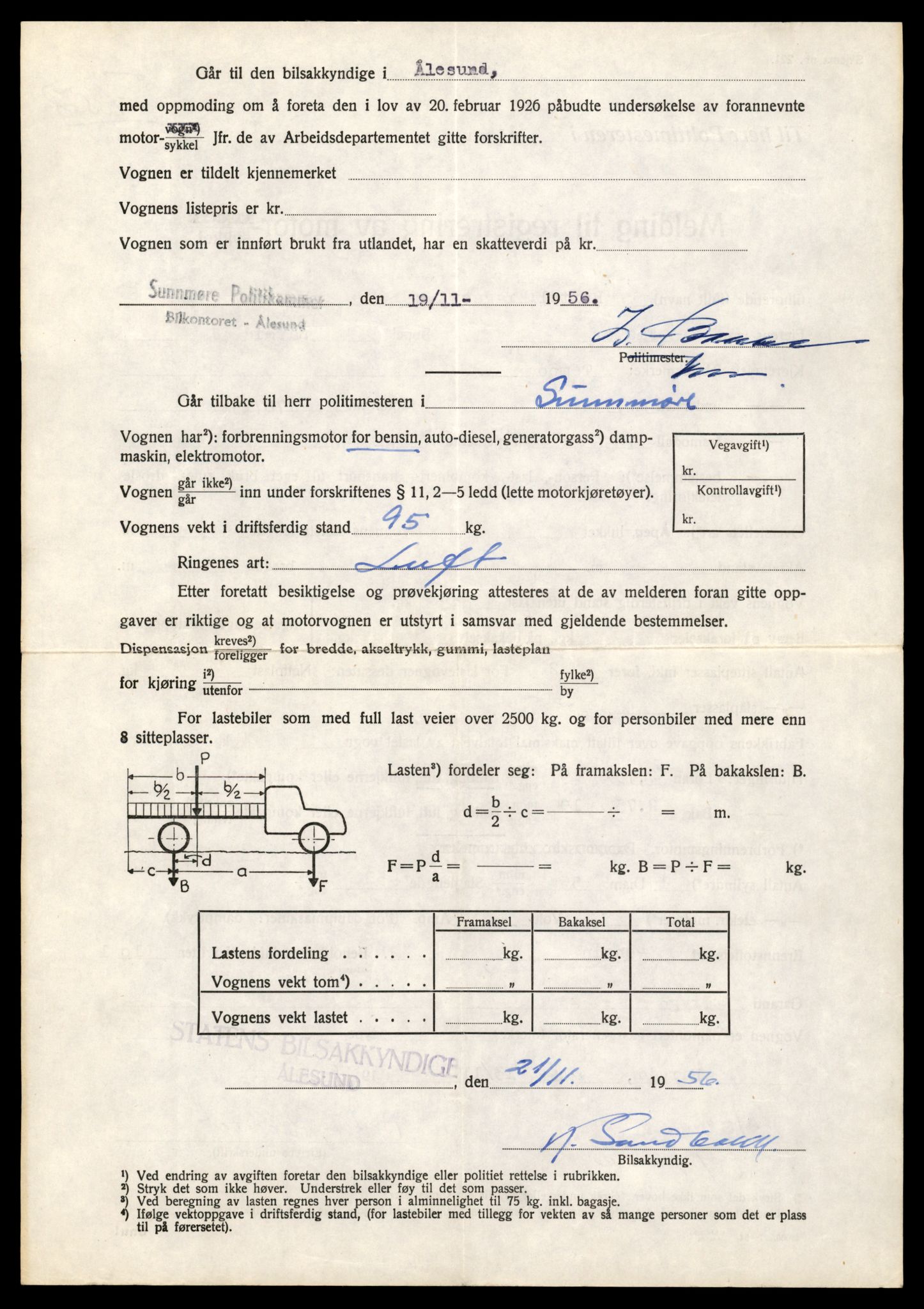 Møre og Romsdal vegkontor - Ålesund trafikkstasjon, AV/SAT-A-4099/F/Fe/L0040: Registreringskort for kjøretøy T 13531 - T 13709, 1927-1998, p. 866