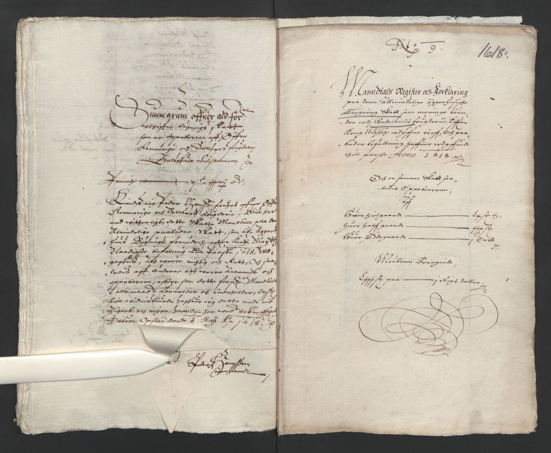 Rentekammeret inntil 1814, Reviderte regnskaper, Lensregnskaper, AV/RA-EA-5023/R/Rb/Rba/L0045: Akershus len, 1616-1618