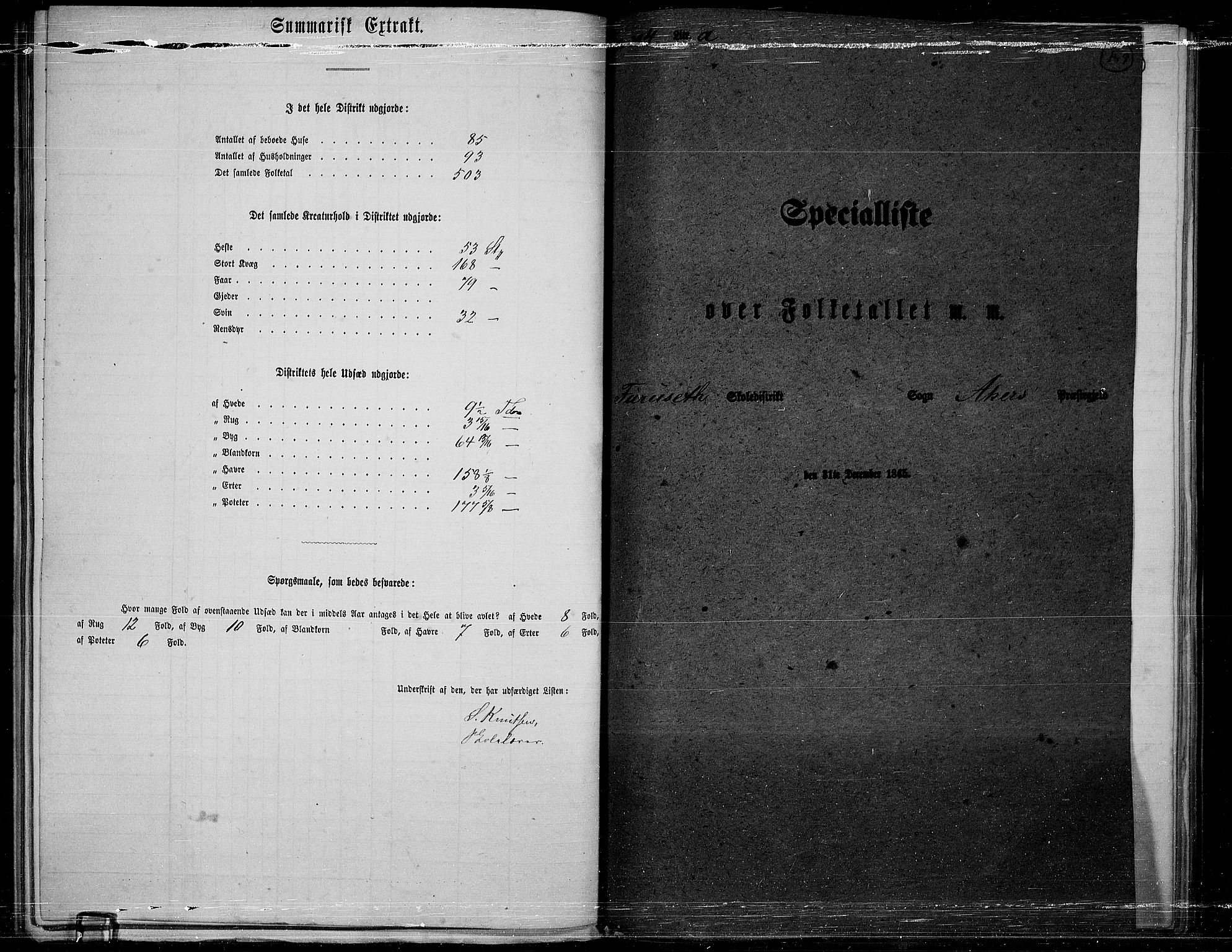 RA, 1865 census for Østre Aker, 1865, p. 148