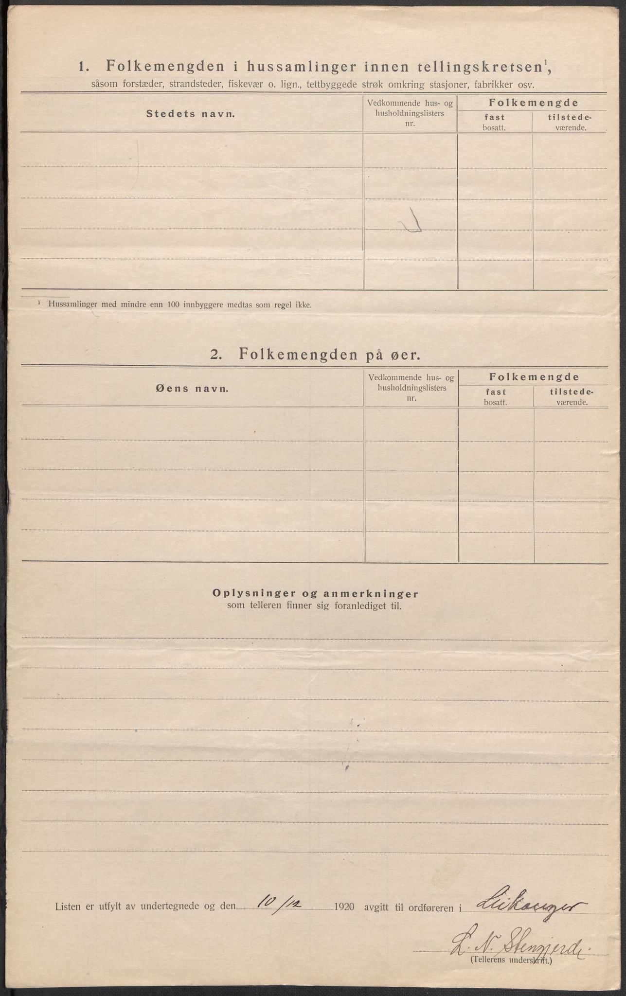 SAB, 1920 census for Leikanger, 1920, p. 33