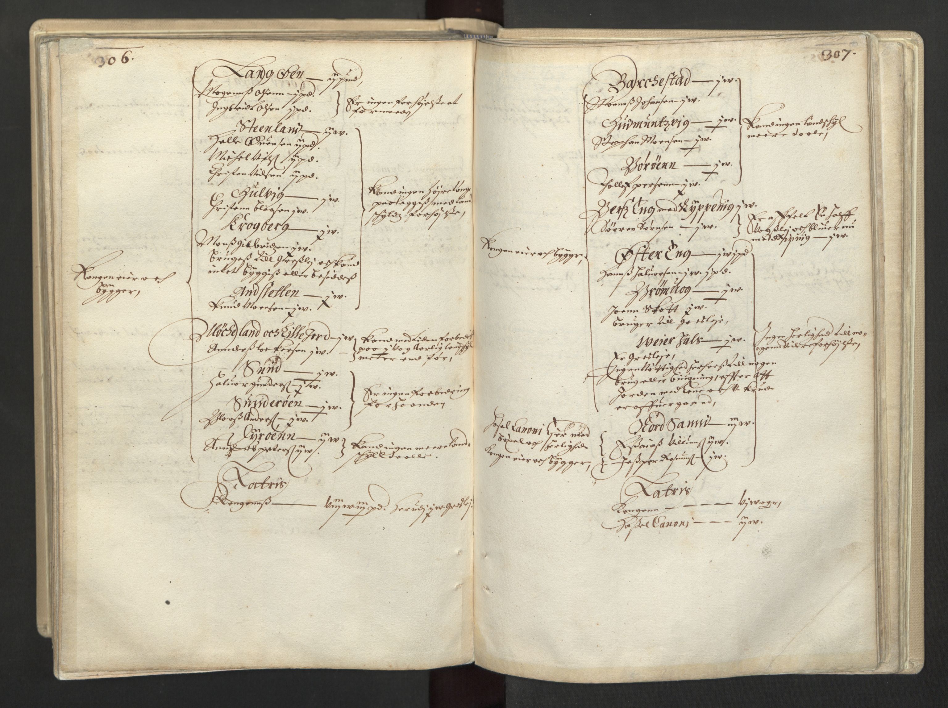 Rentekammeret inntil 1814, Realistisk ordnet avdeling, AV/RA-EA-4070/L/L0030/0001: Nordland lagdømme: / Alminnelig jordebok for Helgeland, Salten, Lofoten, Vesterålen, Andenes og Senja., 1661, p. 306-307