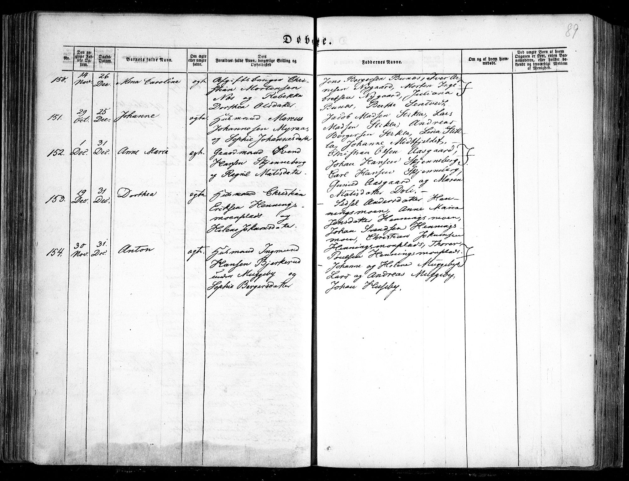 Trøgstad prestekontor Kirkebøker, SAO/A-10925/F/Fa/L0007: Parish register (official) no. I 7, 1845-1854, p. 89