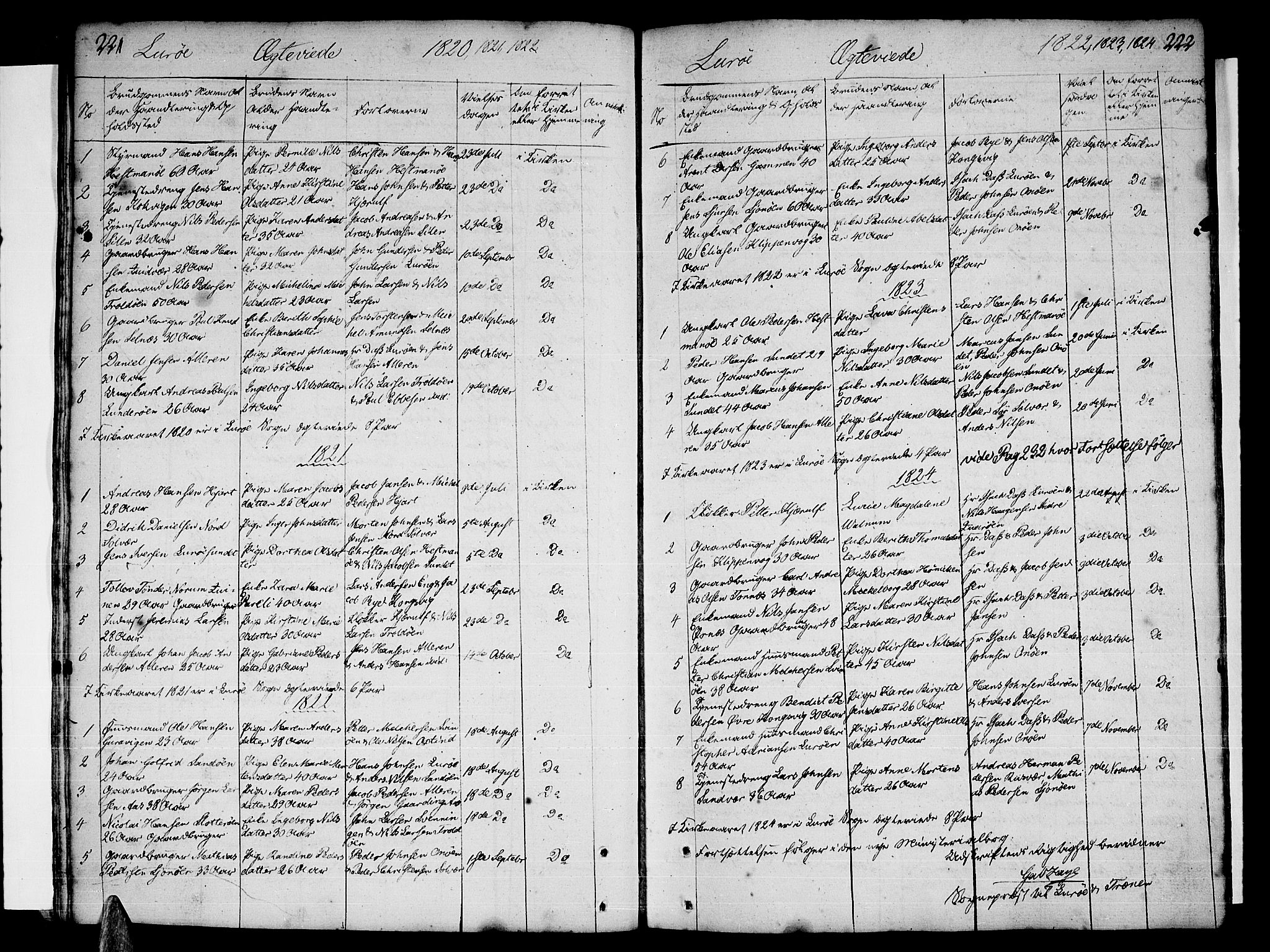 Ministerialprotokoller, klokkerbøker og fødselsregistre - Nordland, SAT/A-1459/839/L0563: Parish register (official) no. 839A01 /1, 1767-1824, p. 221-222