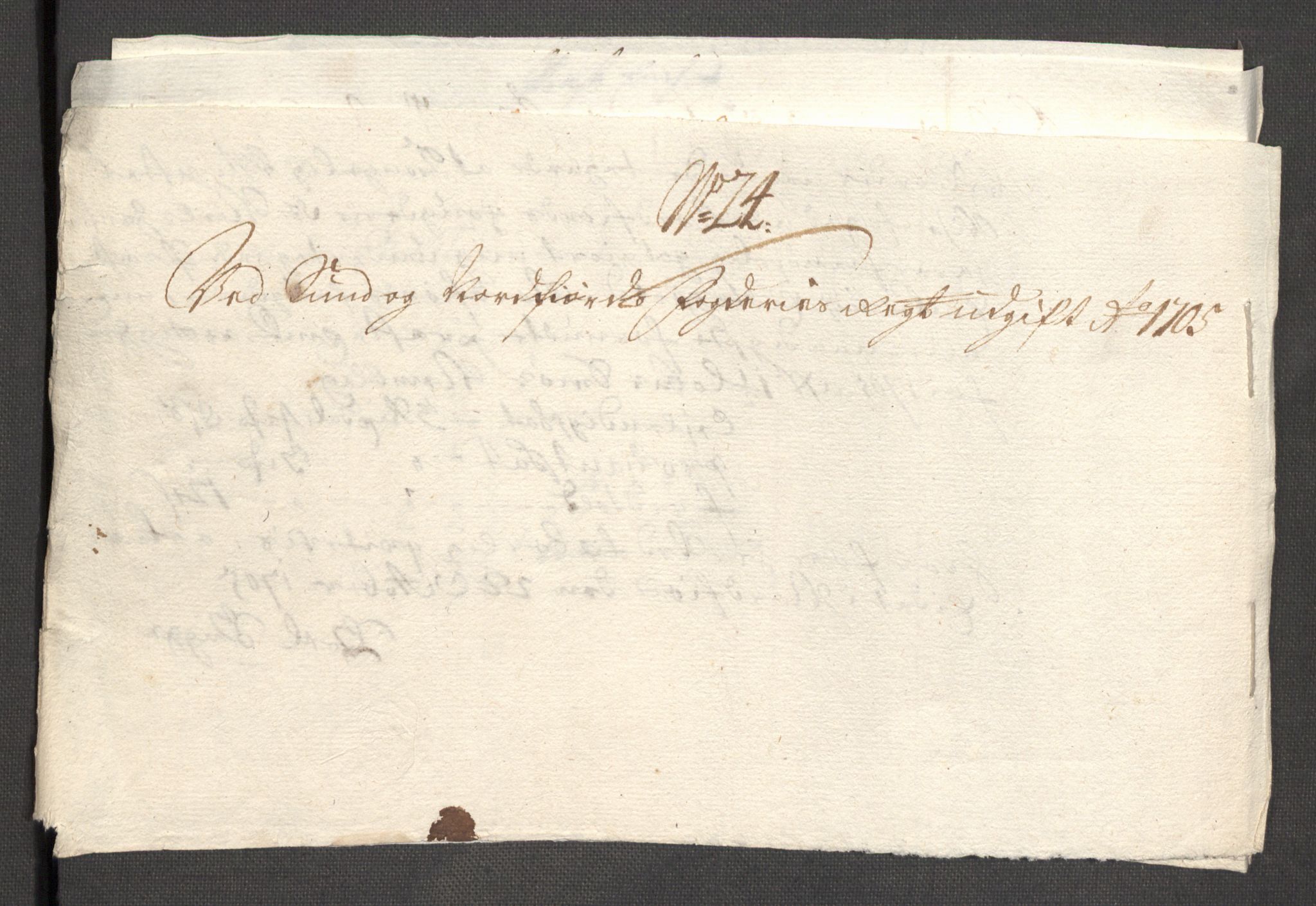 Rentekammeret inntil 1814, Reviderte regnskaper, Fogderegnskap, AV/RA-EA-4092/R53/L3429: Fogderegnskap Sunn- og Nordfjord, 1705, p. 250