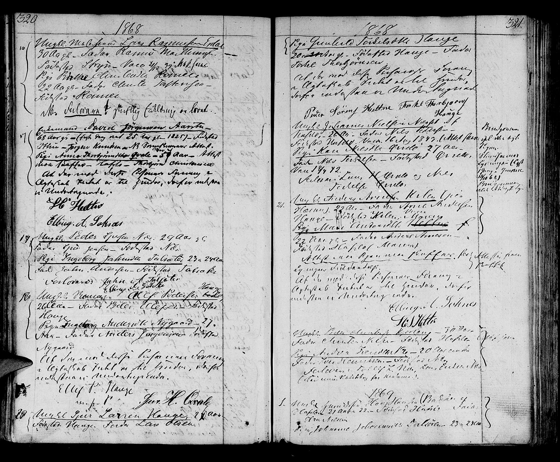 Luster sokneprestembete, AV/SAB-A-81101/H/Haa/Haaa/L0003: Parish register (official) no. A 3, 1803-1821, p. 320-321