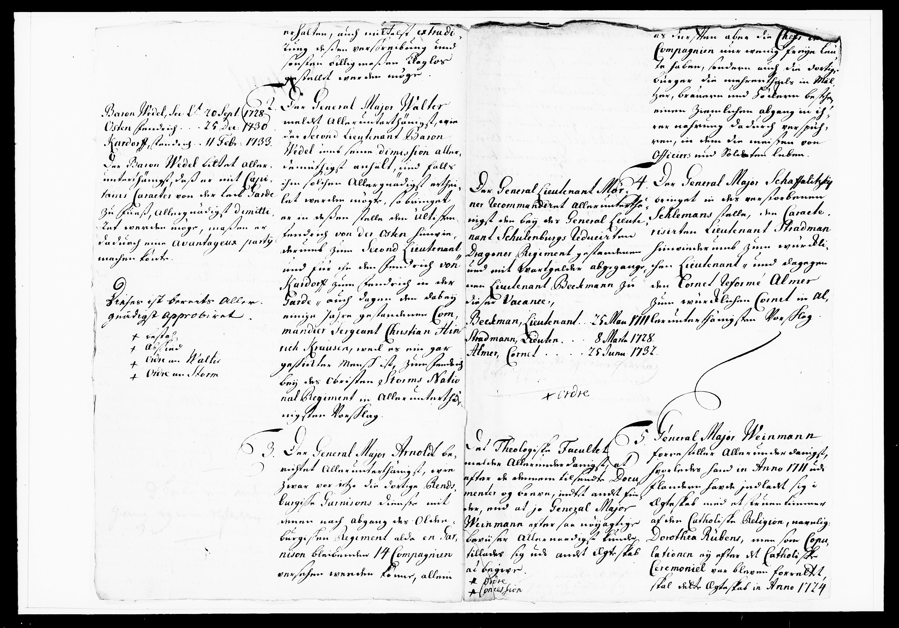 Krigskollegiet, Krigskancelliet, DRA/A-0006/-/1108-1113: Refererede sager, 1733, p. 87