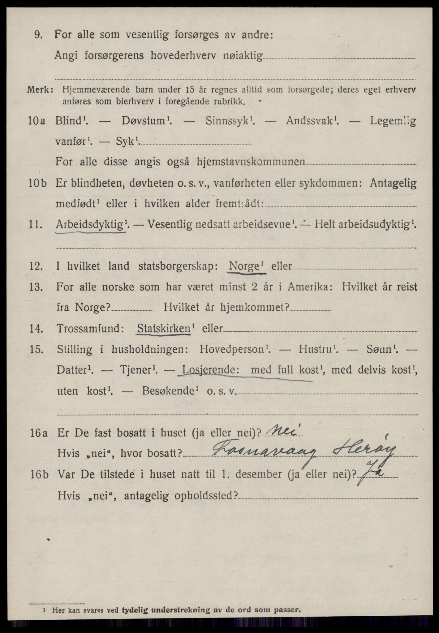 SAT, 1920 census for Herøy (MR), 1920, p. 6152