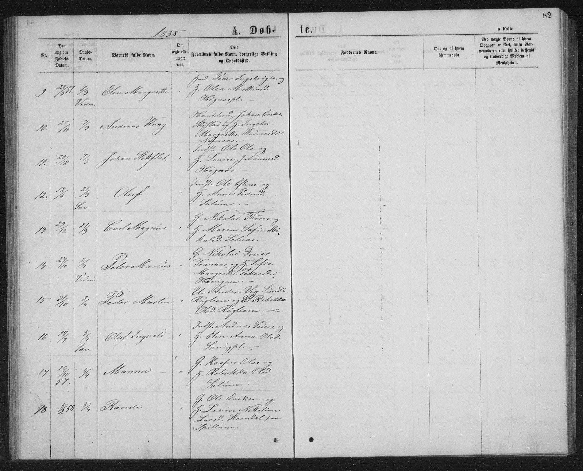 Ministerialprotokoller, klokkerbøker og fødselsregistre - Nord-Trøndelag, SAT/A-1458/768/L0566: Parish register (official) no. 768A01, 1836-1865, p. 82