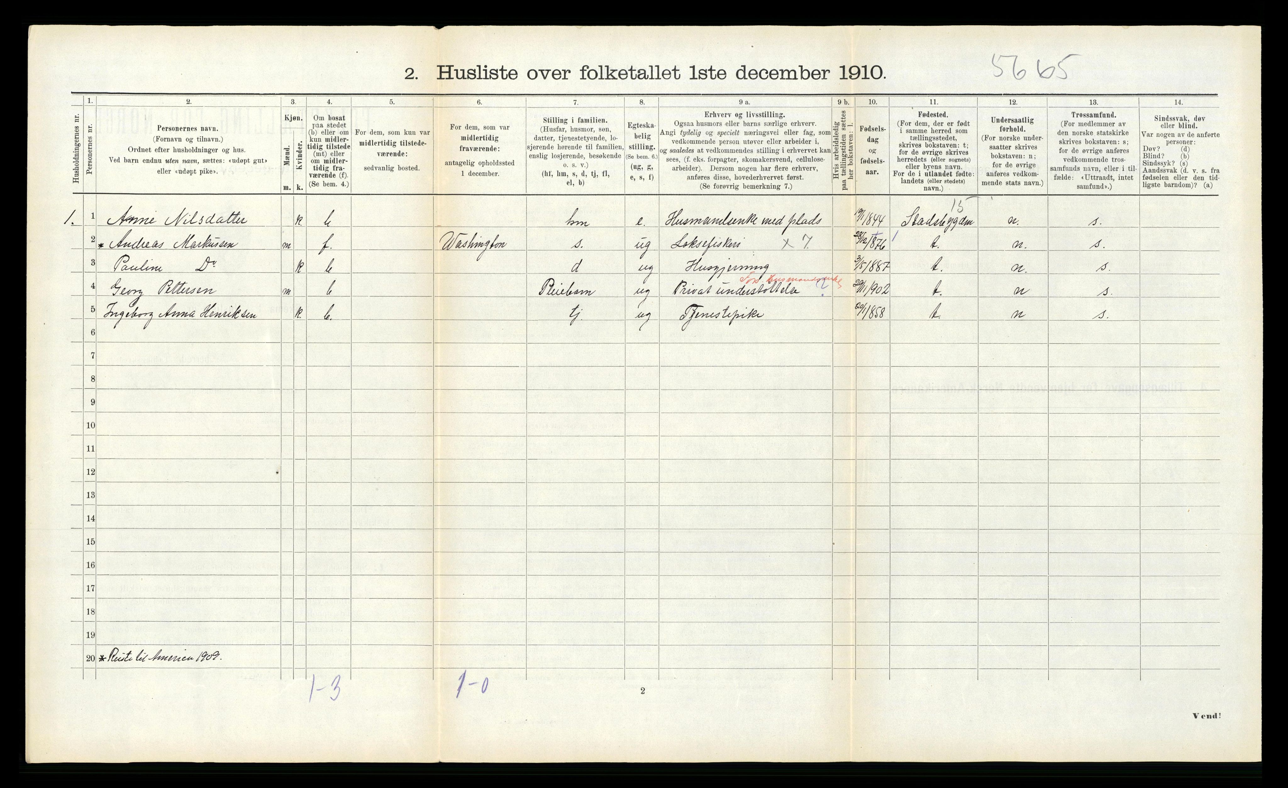 RA, 1910 census for Rissa, 1910, p. 387