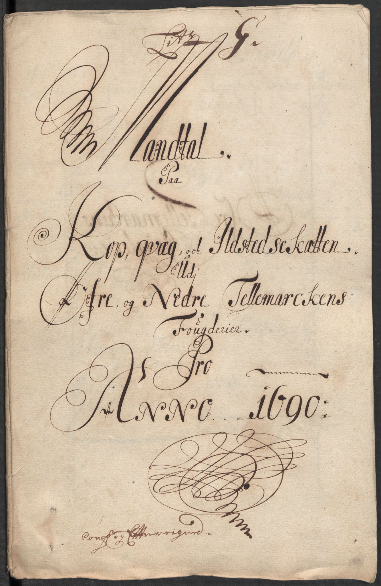 Rentekammeret inntil 1814, Reviderte regnskaper, Fogderegnskap, RA/EA-4092/R35/L2089: Fogderegnskap Øvre og Nedre Telemark, 1690-1692, p. 111