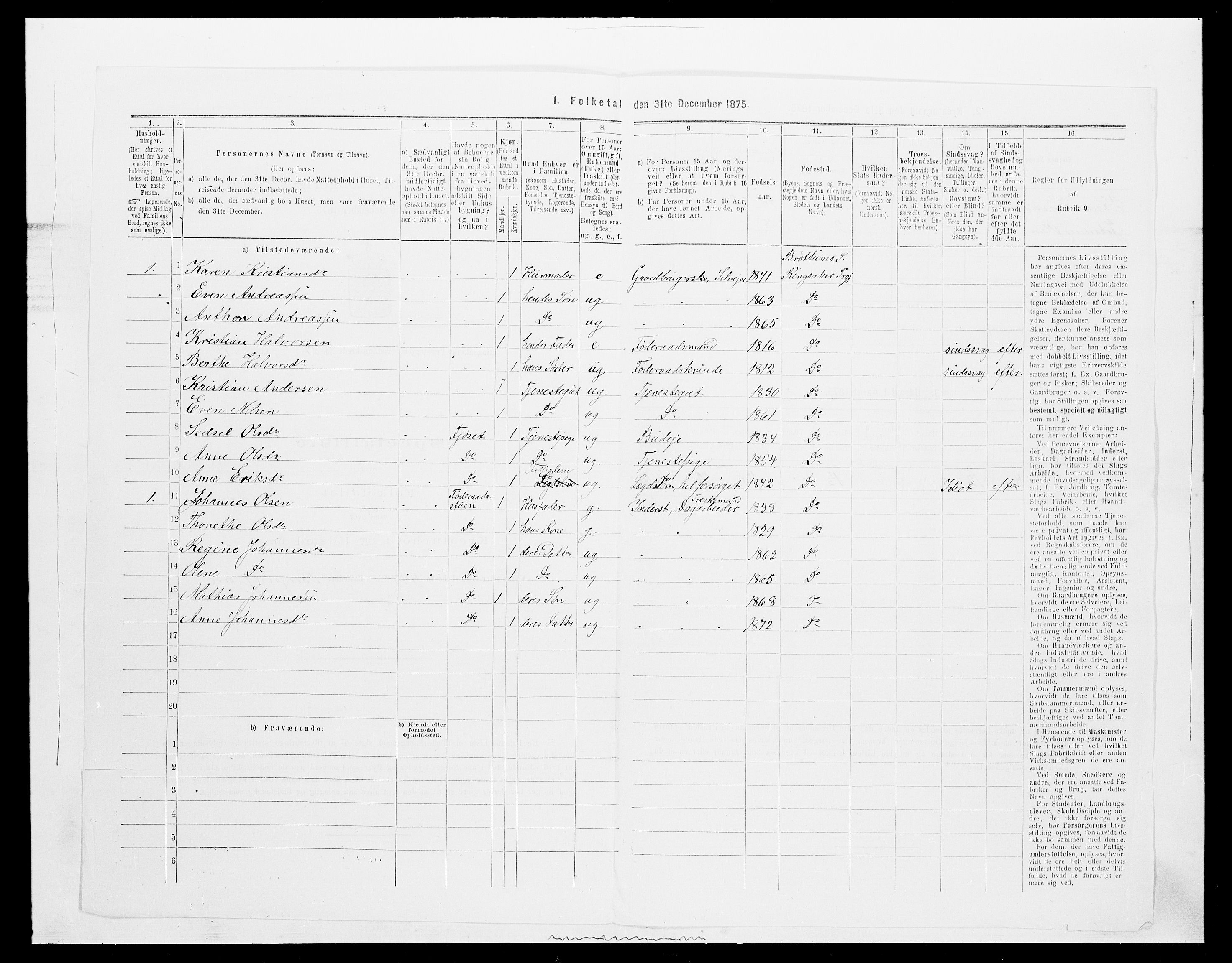 SAH, 1875 census for 0412P Ringsaker, 1875, p. 3489