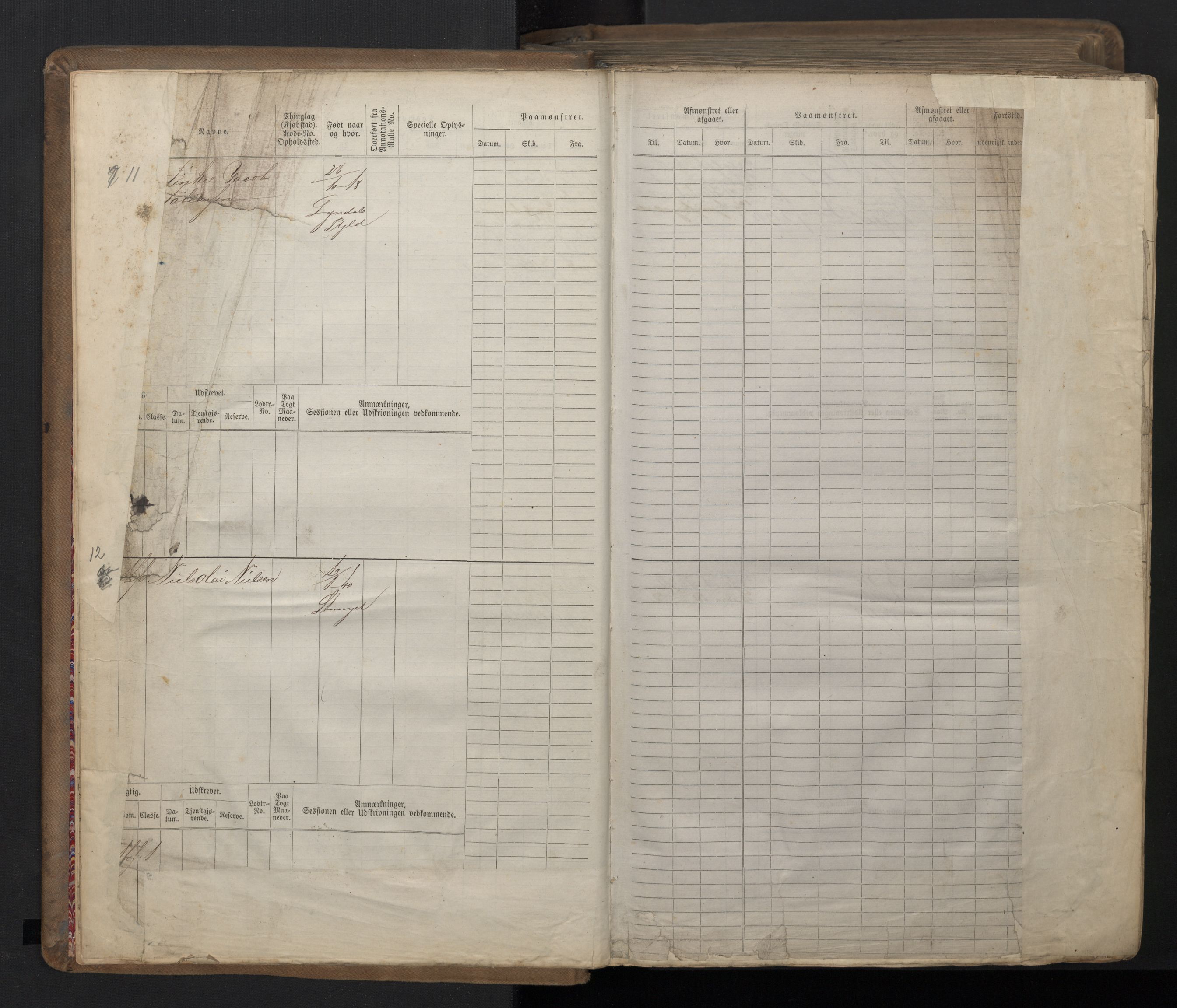 Stavanger sjømannskontor, AV/SAST-A-102006/F/Fb/Fbb/L0016: Sjøfartshovedrulle patnentnr. 1-1202 (dublett), 1869, p. 7