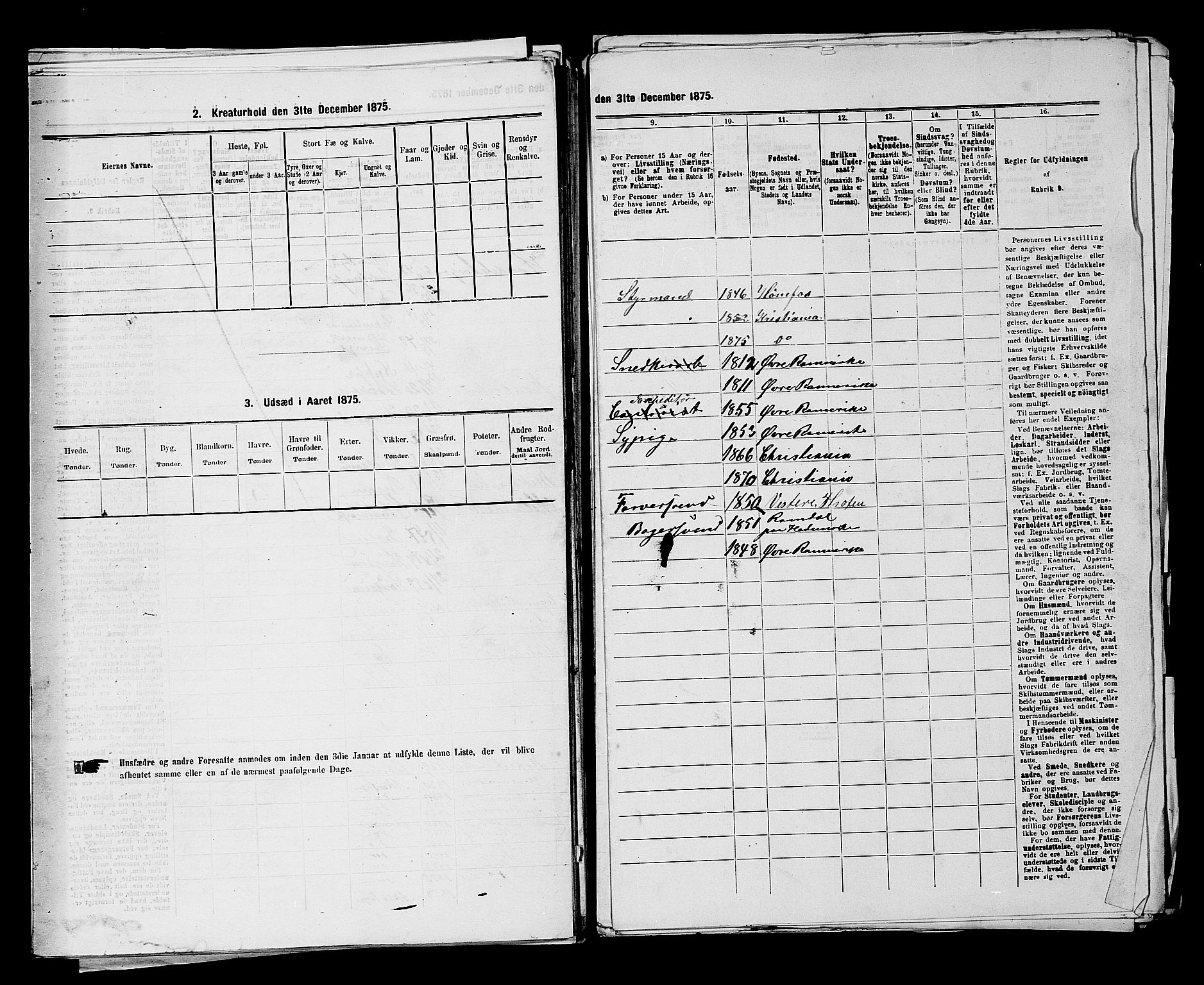 RA, 1875 census for 0301 Kristiania, 1875, p. 6882