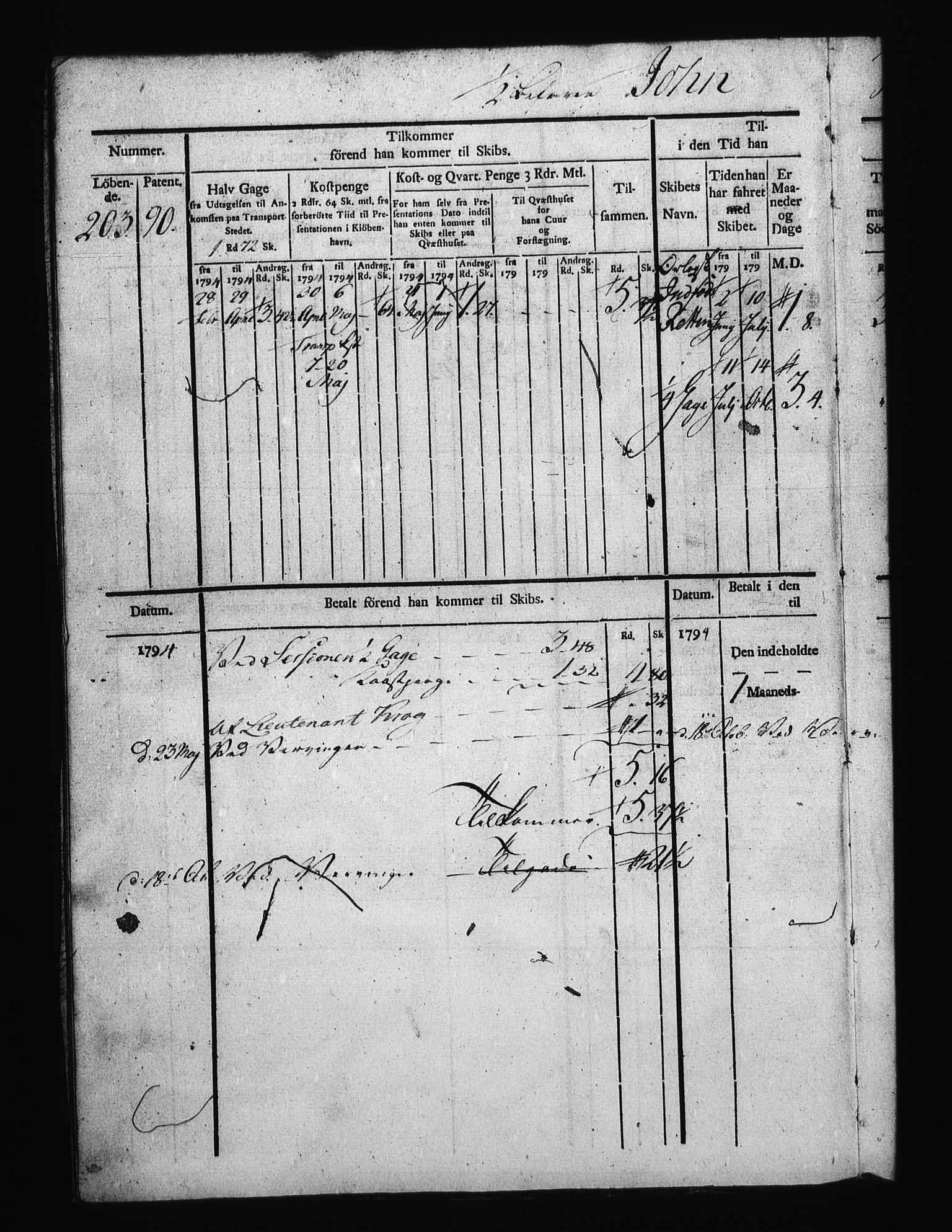 Sjøetaten, AV/RA-EA-3110/F/L0113: Bragernes distrikt, bind 2, 1794