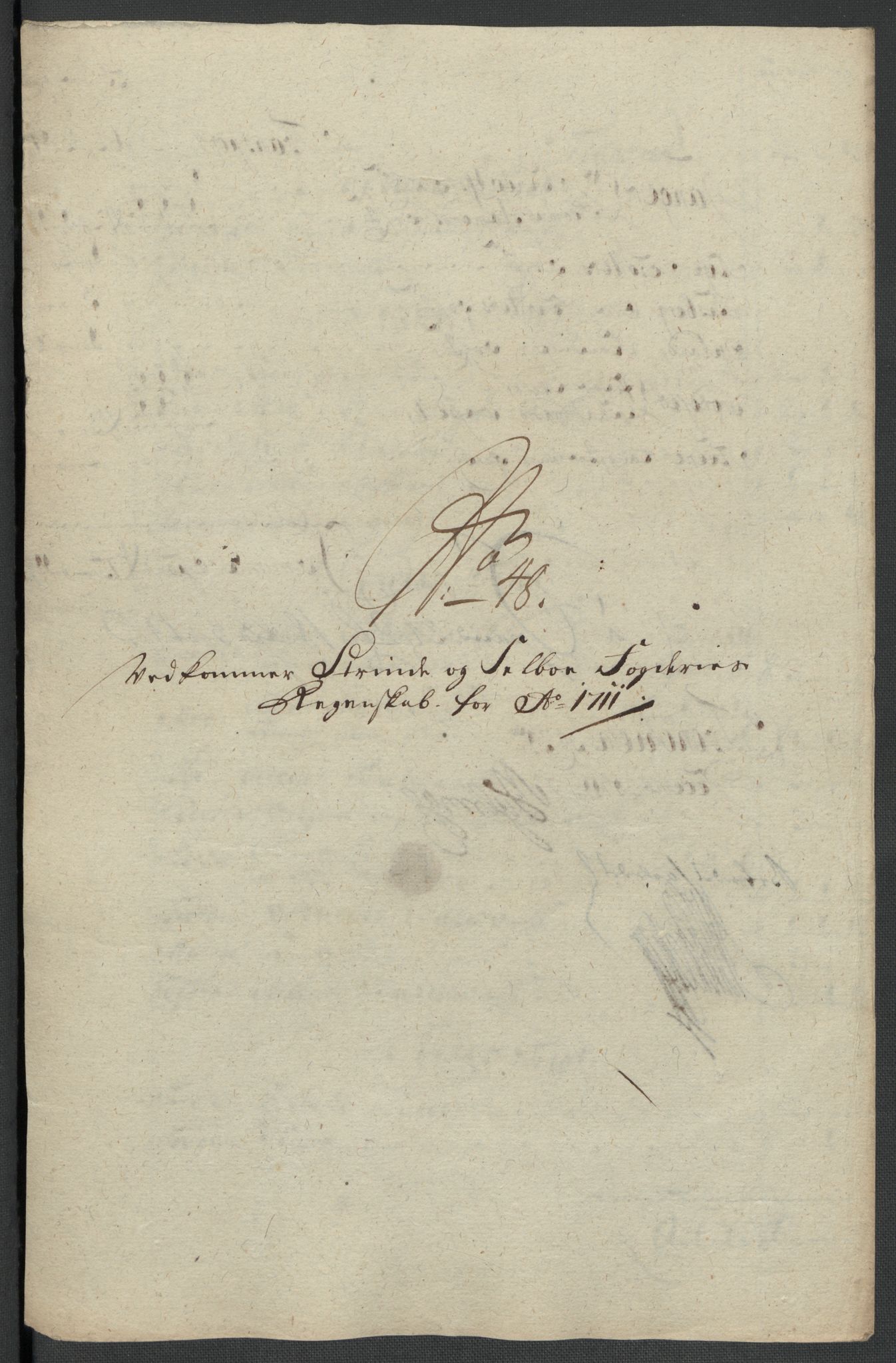 Rentekammeret inntil 1814, Reviderte regnskaper, Fogderegnskap, AV/RA-EA-4092/R61/L4112: Fogderegnskap Strinda og Selbu, 1711, p. 196