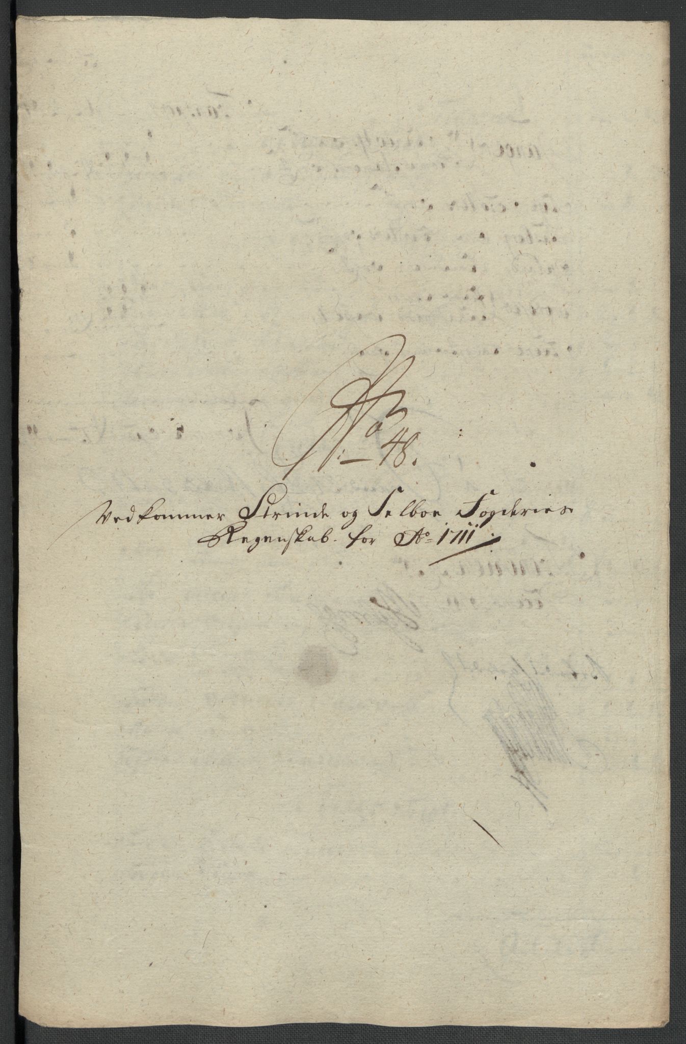 Rentekammeret inntil 1814, Reviderte regnskaper, Fogderegnskap, AV/RA-EA-4092/R61/L4112: Fogderegnskap Strinda og Selbu, 1711, p. 196