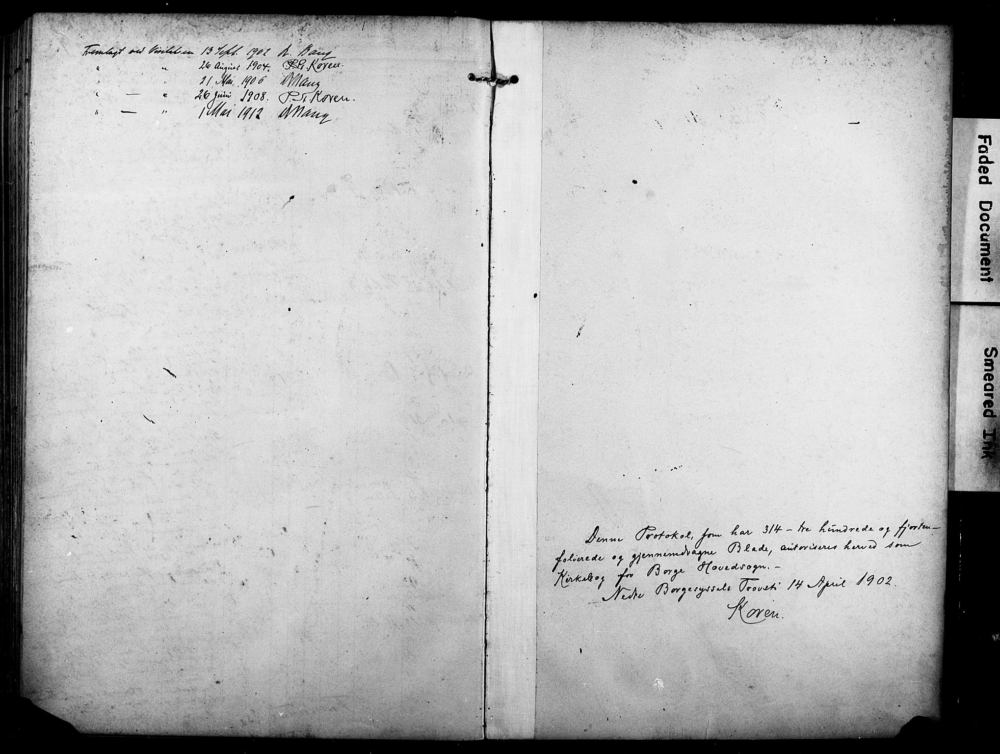 Borge prestekontor Kirkebøker, SAO/A-10903/F/Fa/L0009: Parish register (official) no. I 9, 1902-1911