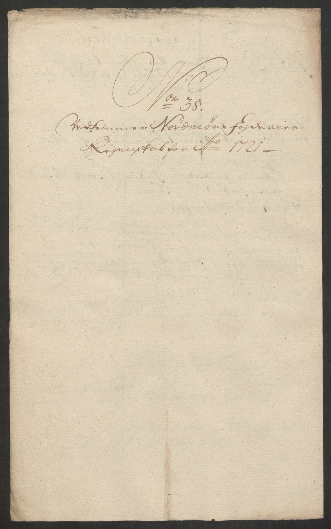 Rentekammeret inntil 1814, Reviderte regnskaper, Fogderegnskap, RA/EA-4092/R56/L3754: Fogderegnskap Nordmøre, 1721, p. 291