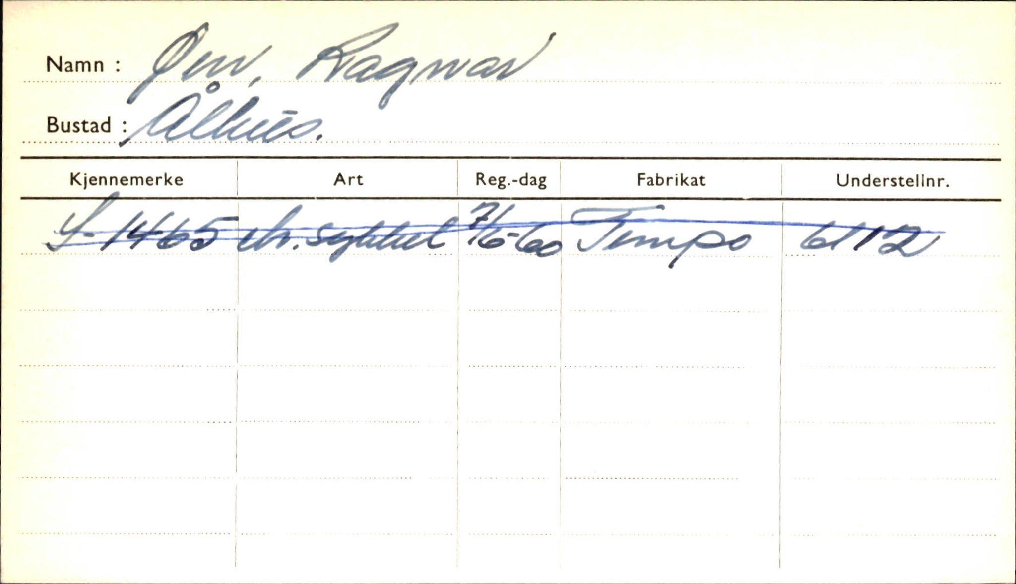 Statens vegvesen, Sogn og Fjordane vegkontor, AV/SAB-A-5301/4/F/L0002: Eigarregister Fjordane til 1.6.1961, 1930-1961, p. 663