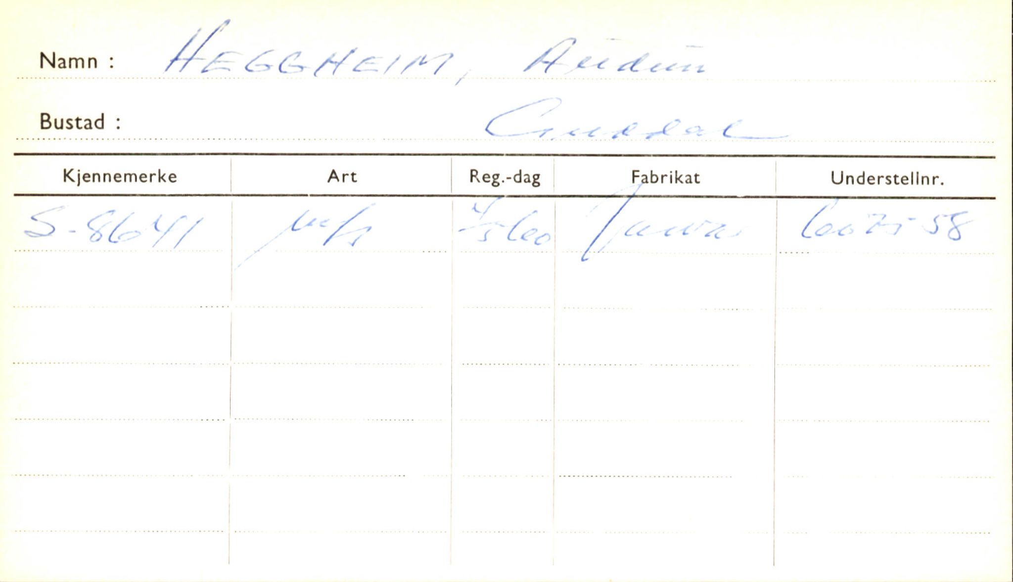Statens vegvesen, Sogn og Fjordane vegkontor, SAB/A-5301/4/F/L0001A: Eigarregister Fjordane til 1.6.1961, 1930-1961, p. 297