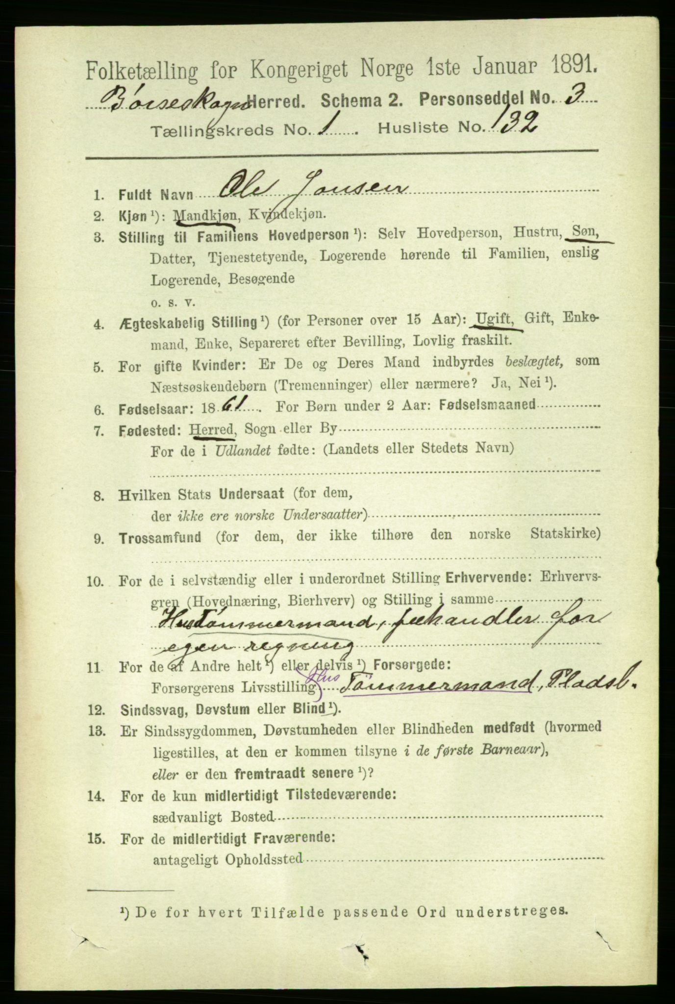 RA, 1891 census for 1657 Børseskogn, 1891, p. 863