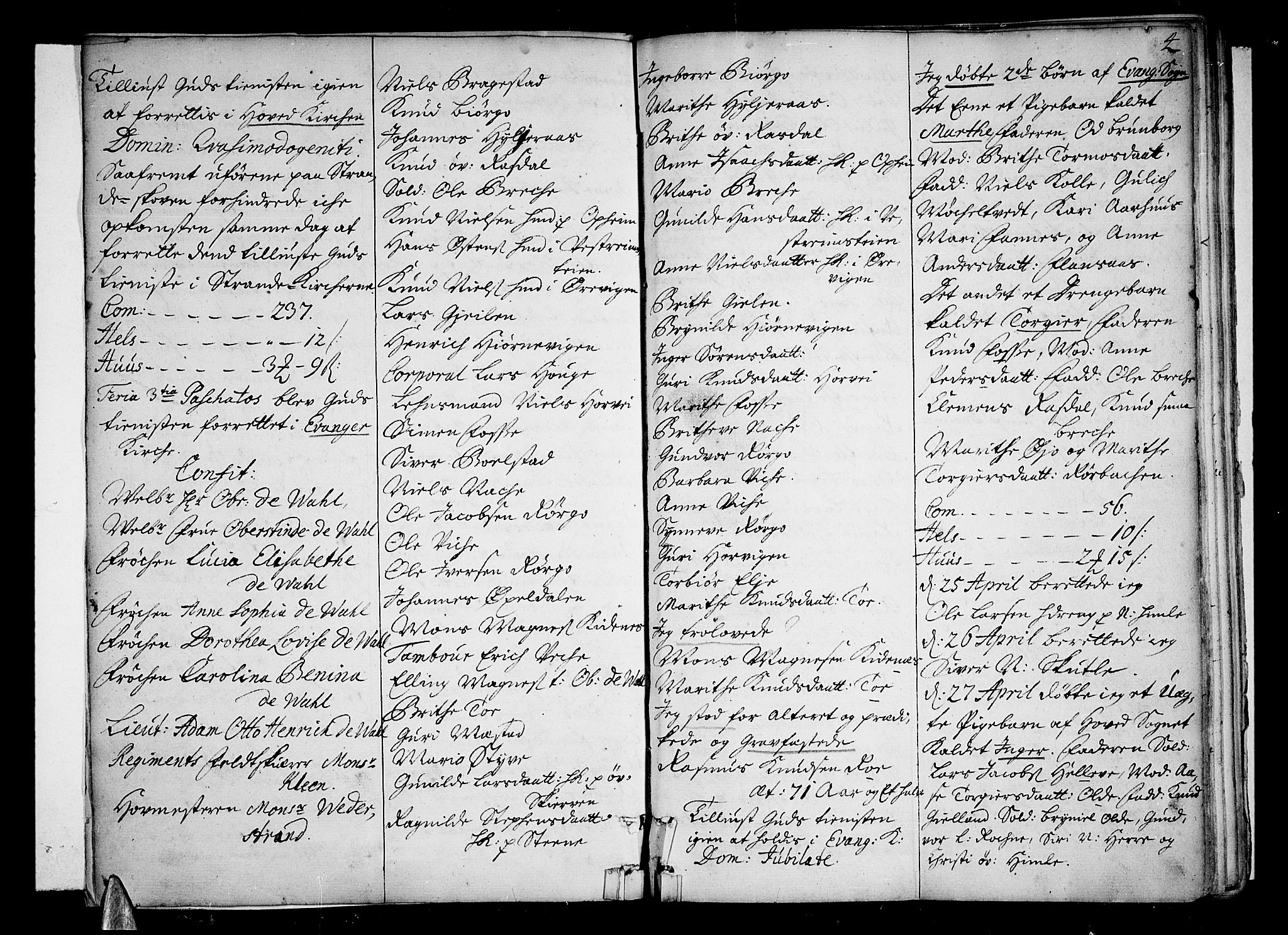 Voss sokneprestembete, SAB/A-79001/H/Haa: Parish register (official) no. A 3, 1726-1730, p. 4