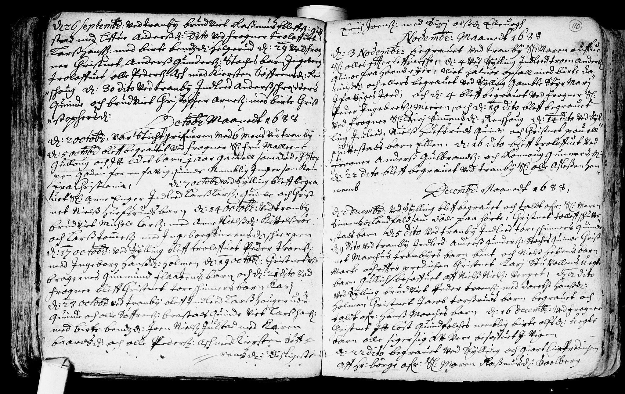 Lier kirkebøker, AV/SAKO-A-230/F/Fa/L0001: Parish register (official) no. I 1, 1672-1701, p. 110