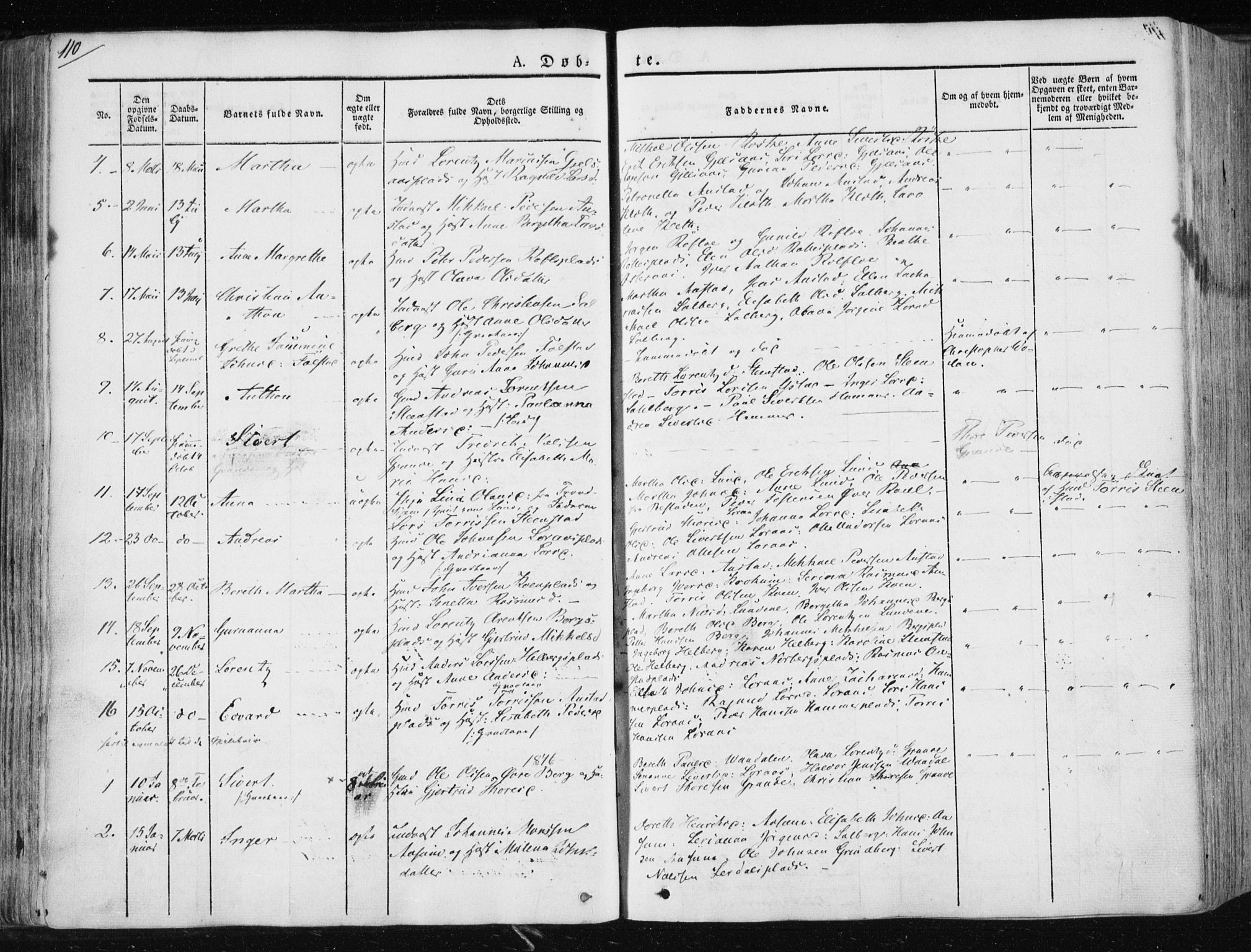 Ministerialprotokoller, klokkerbøker og fødselsregistre - Nord-Trøndelag, SAT/A-1458/730/L0280: Parish register (official) no. 730A07 /2, 1840-1854, p. 110
