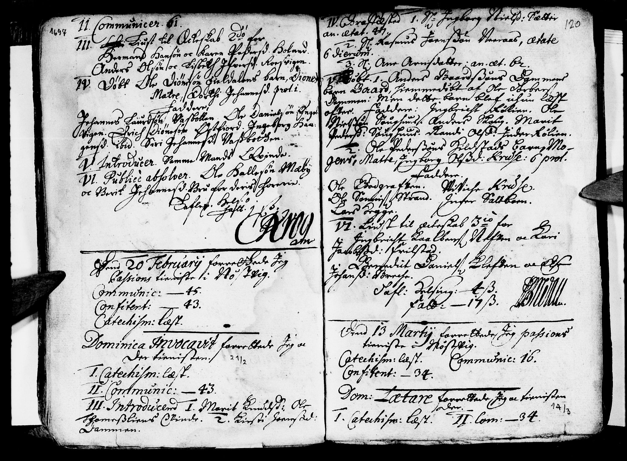 Ministerialprotokoller, klokkerbøker og fødselsregistre - Nordland, SAT/A-1459/814/L0220: Parish register (official) no. 814A01, 1677-1717, p. 120
