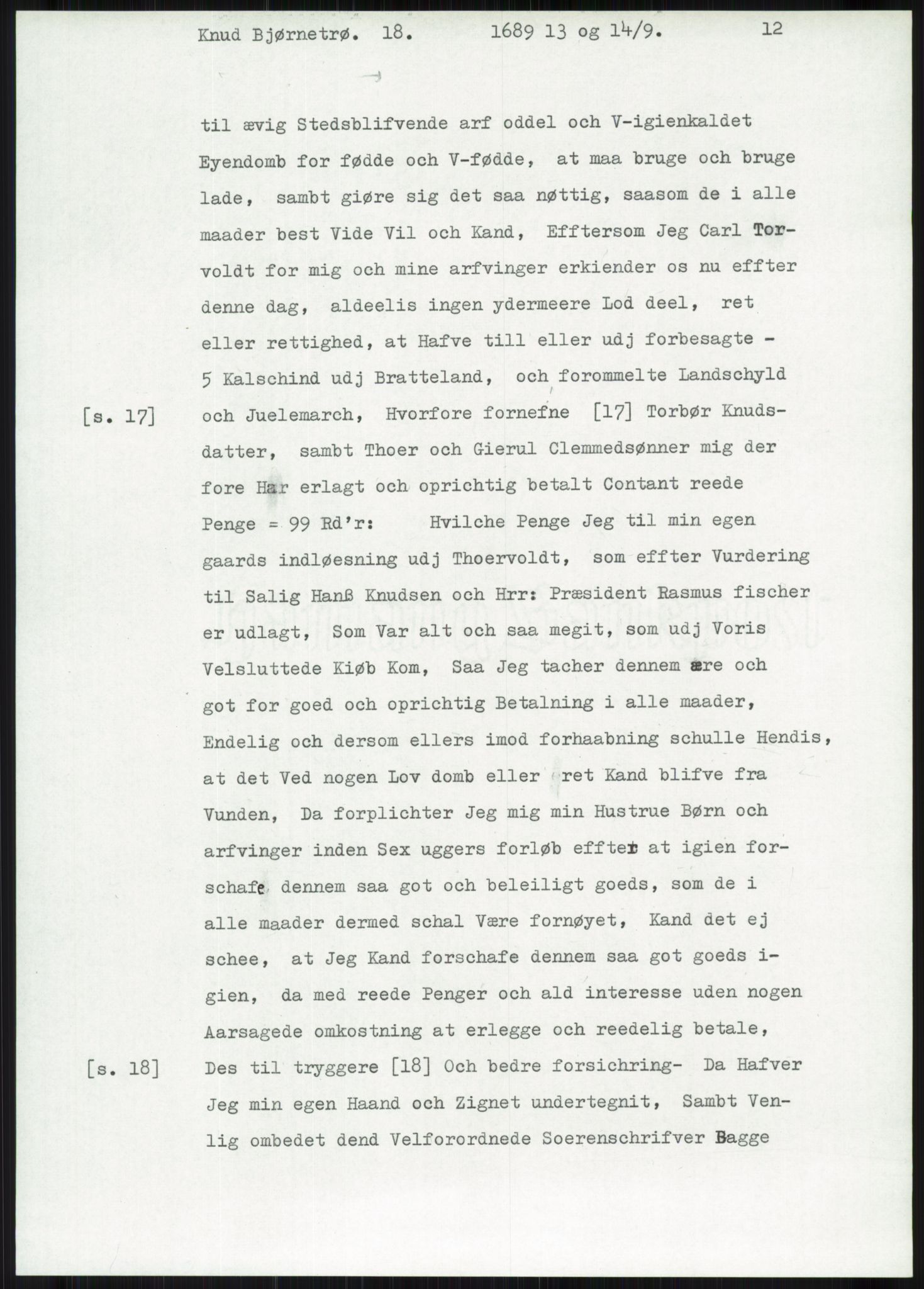 Samlinger til kildeutgivelse, Diplomavskriftsamlingen, AV/RA-EA-4053/H/Ha, p. 461