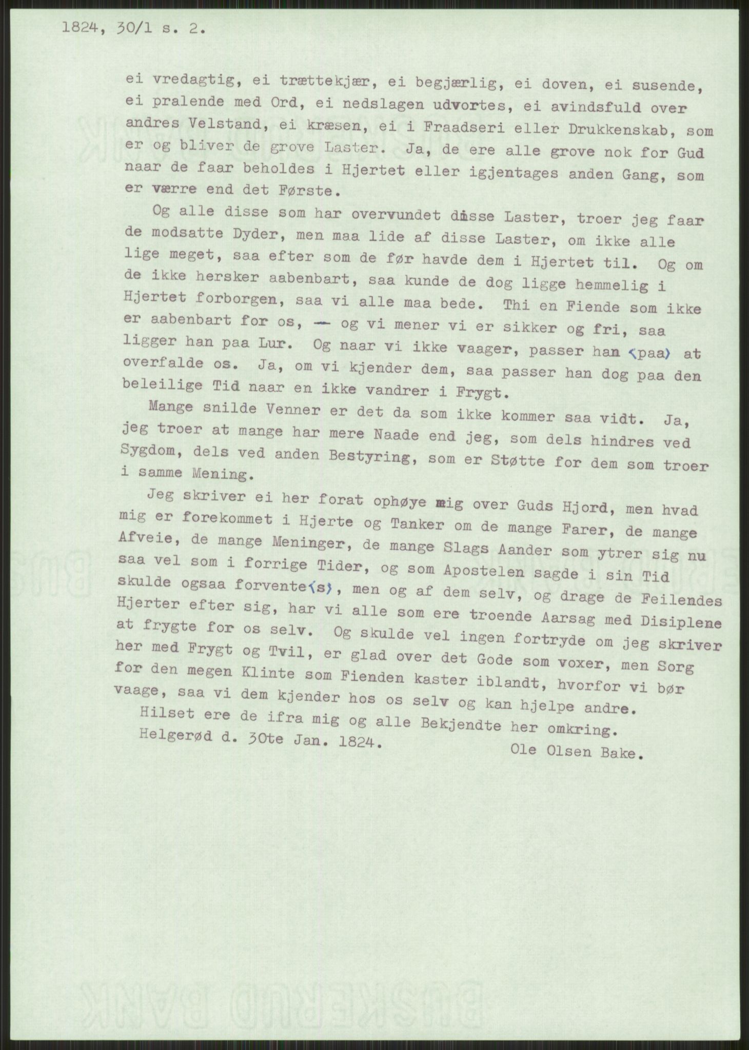 Samlinger til kildeutgivelse, Haugianerbrev, AV/RA-EA-6834/F/L0003: Haugianerbrev III: 1822-1826, 1822-1826