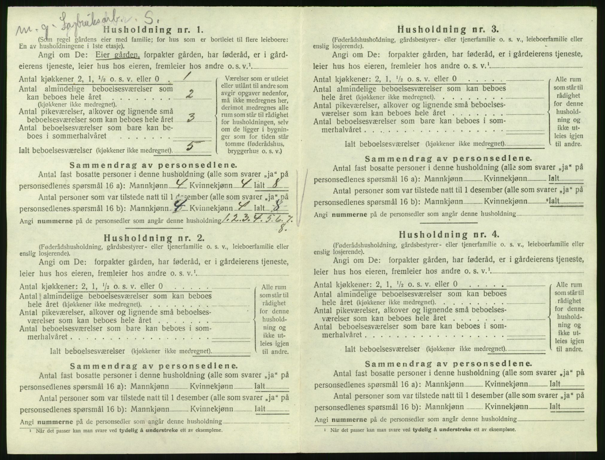 SAT, 1920 census for Valsøyfjord, 1920, p. 398