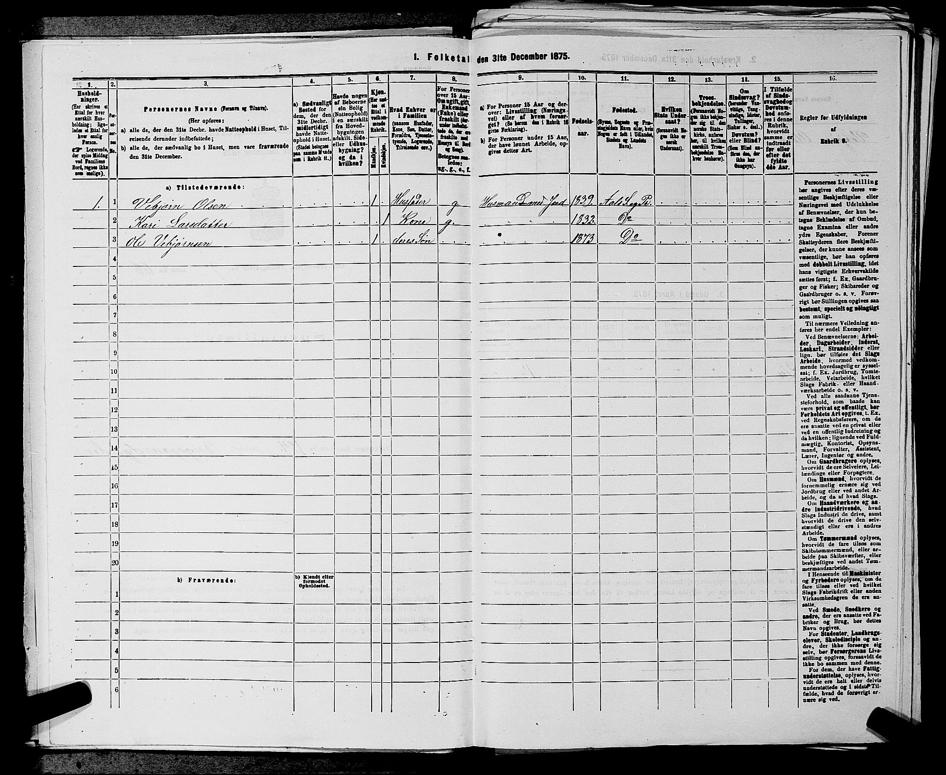 SAKO, 1875 census for 0619P Ål, 1875, p. 1126